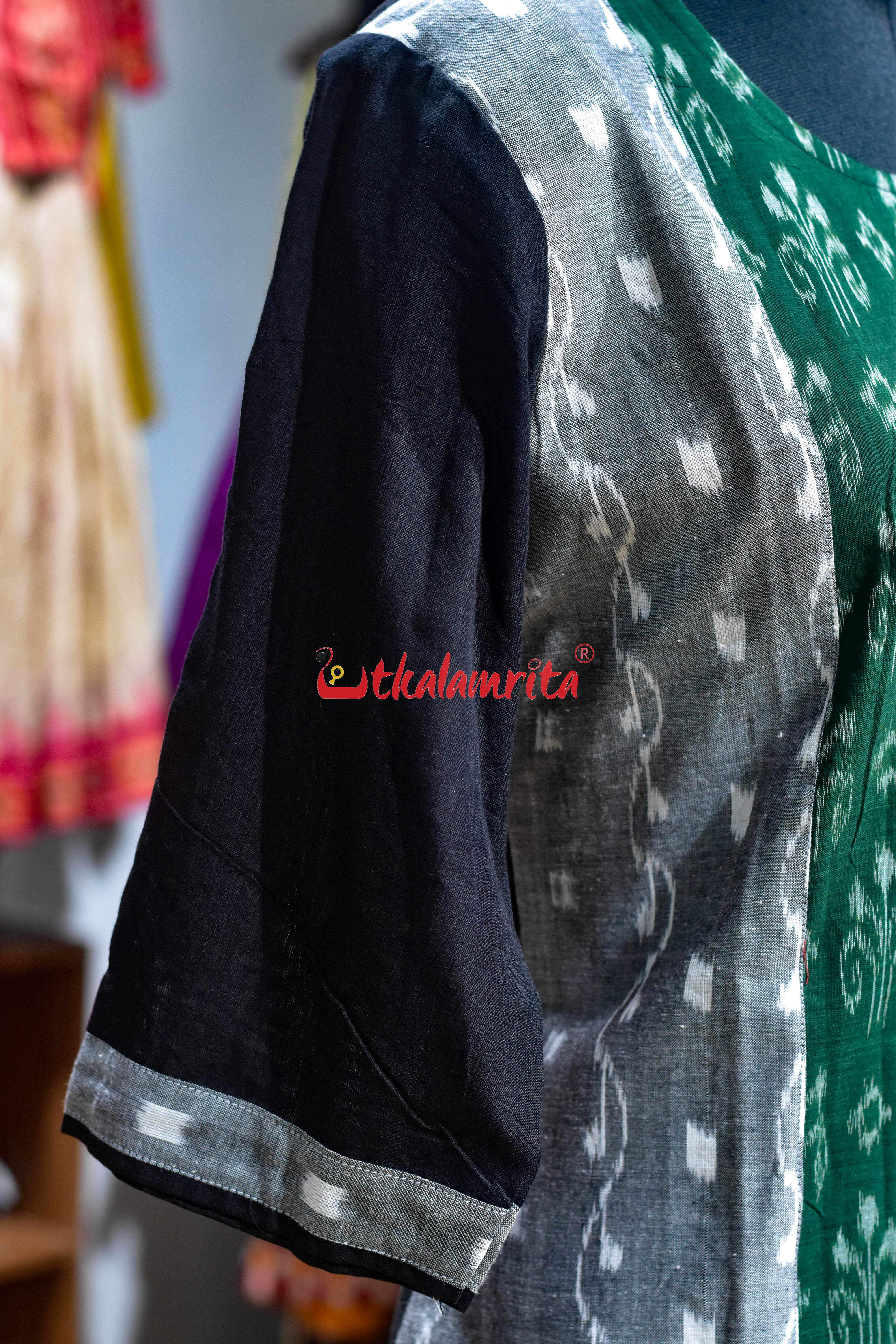 Emerald Ikat Grace (Ladies Kurti)