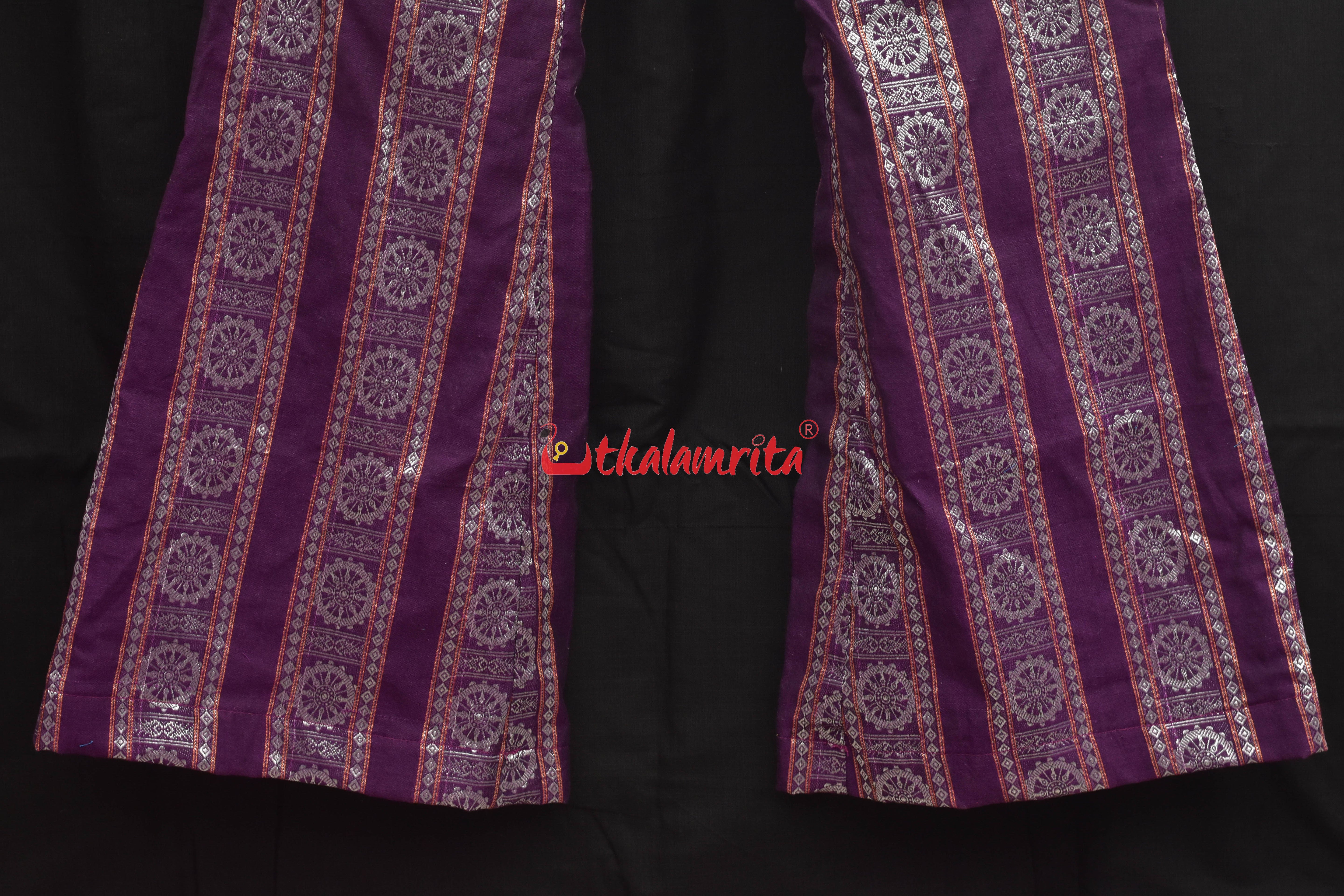 Magenta Konark Sleeveless (Ladies Designer Set)
