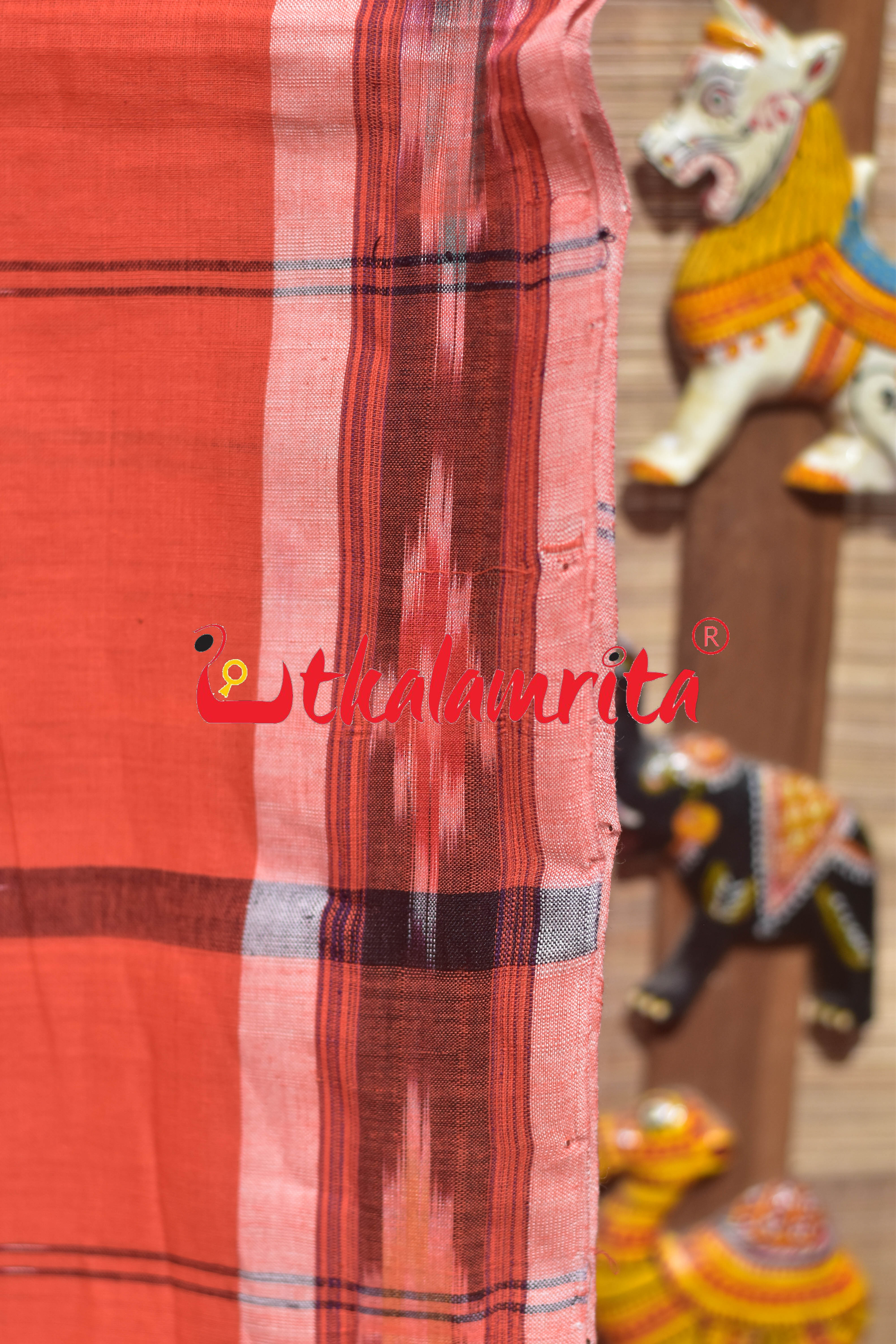 Carrot Paper Pittala Single Cotton Saree