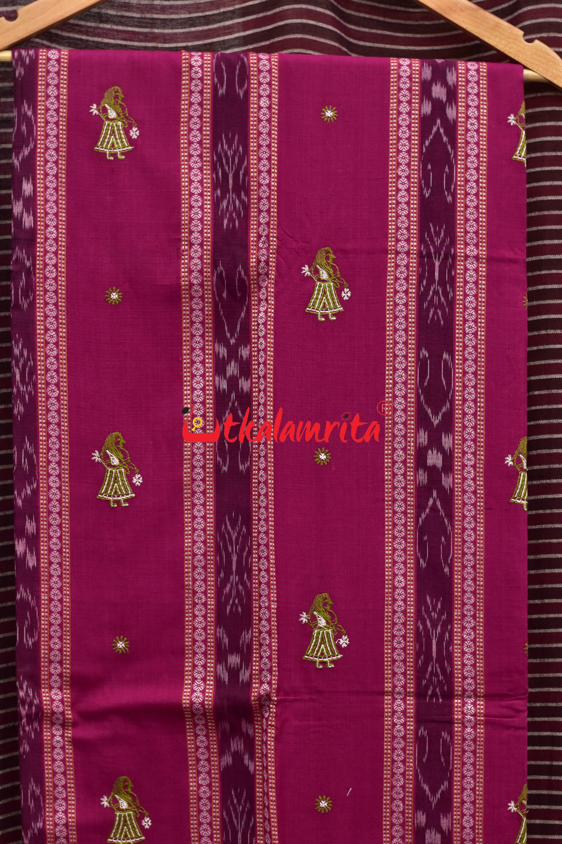 Magenta Mehendi Doll Bomkai Dress Set