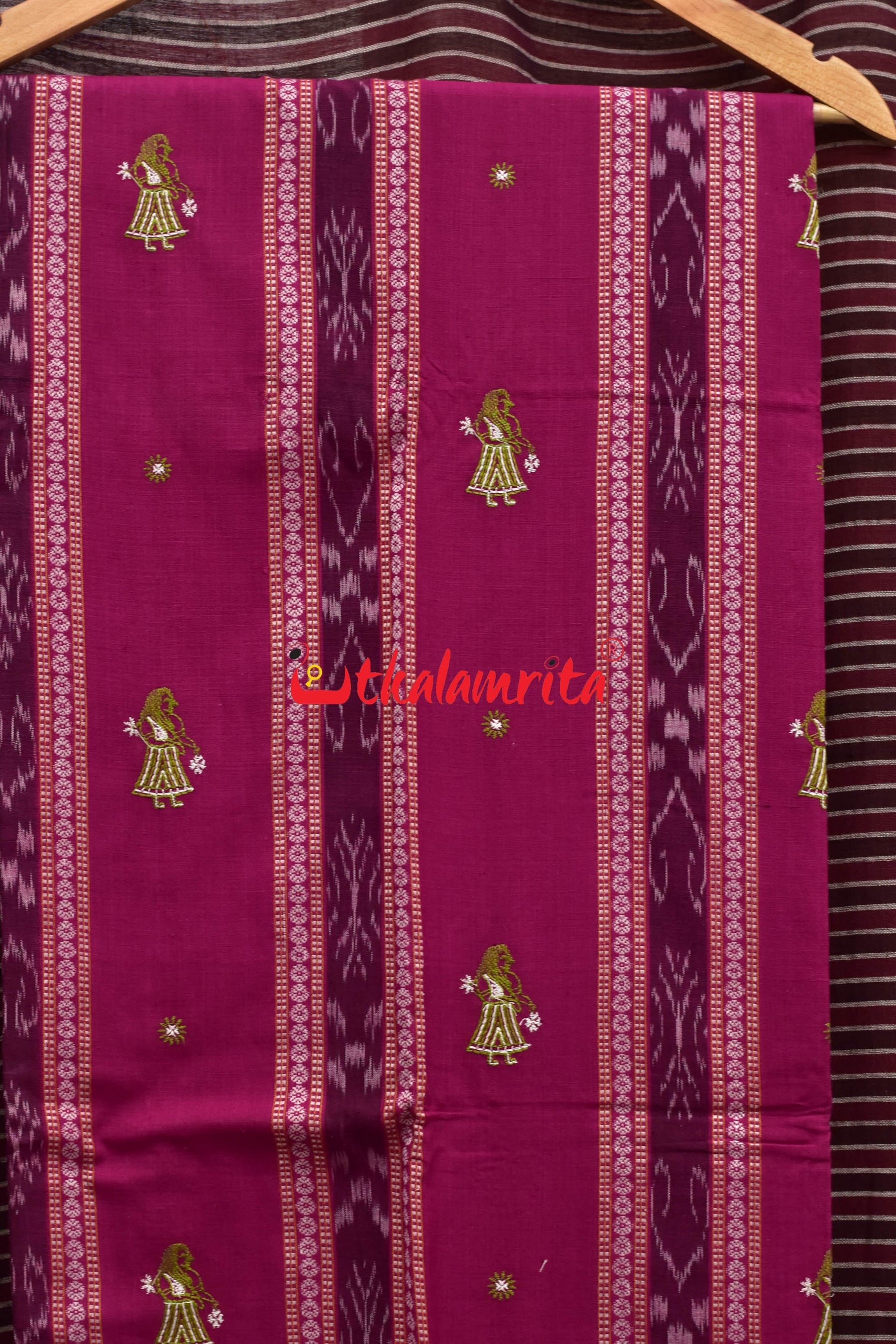 Magenta Mehendi Doll Bomkai Dress Set
