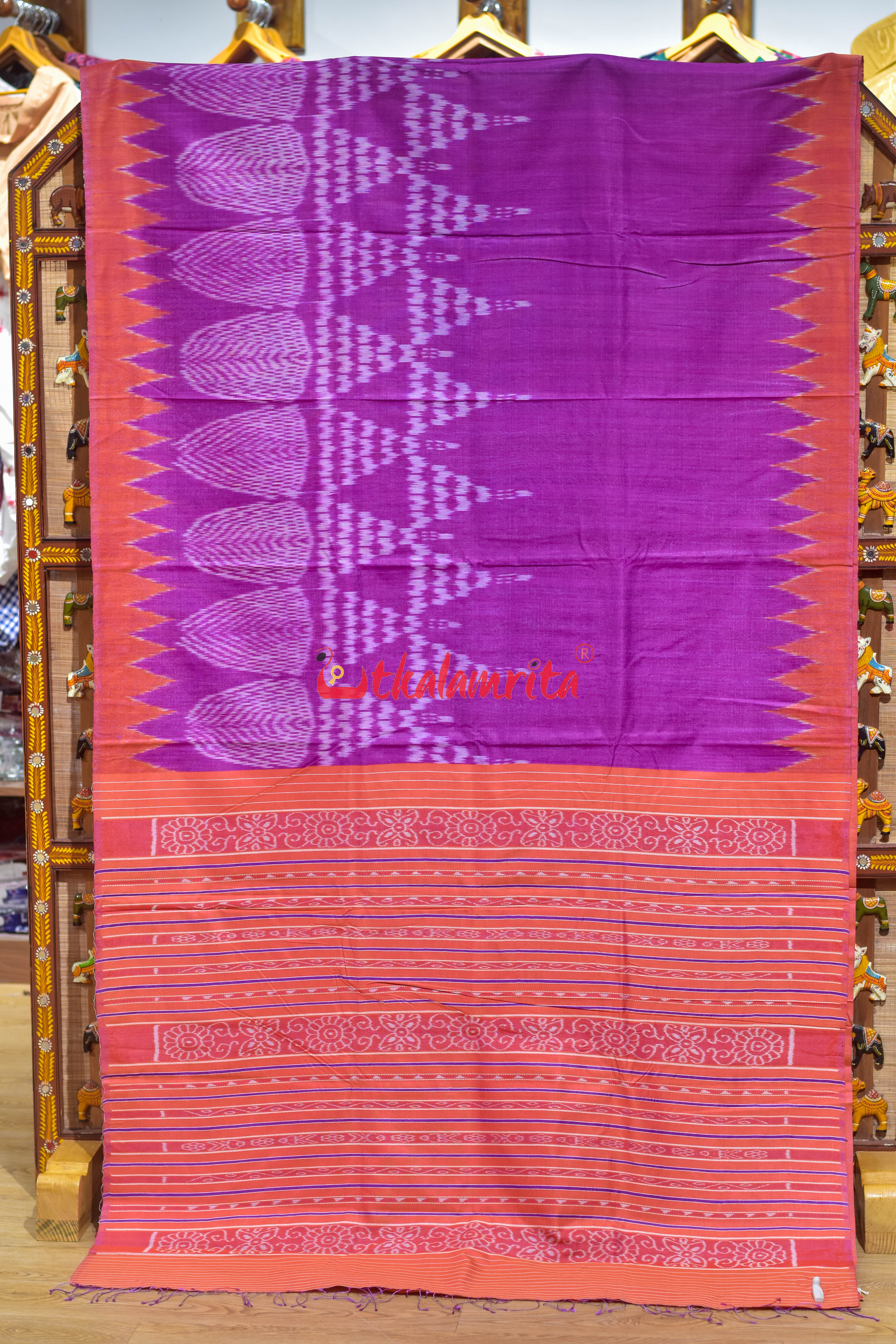 Rani Jhoti Chita Eri Gopalpur Tussar Silk Saree