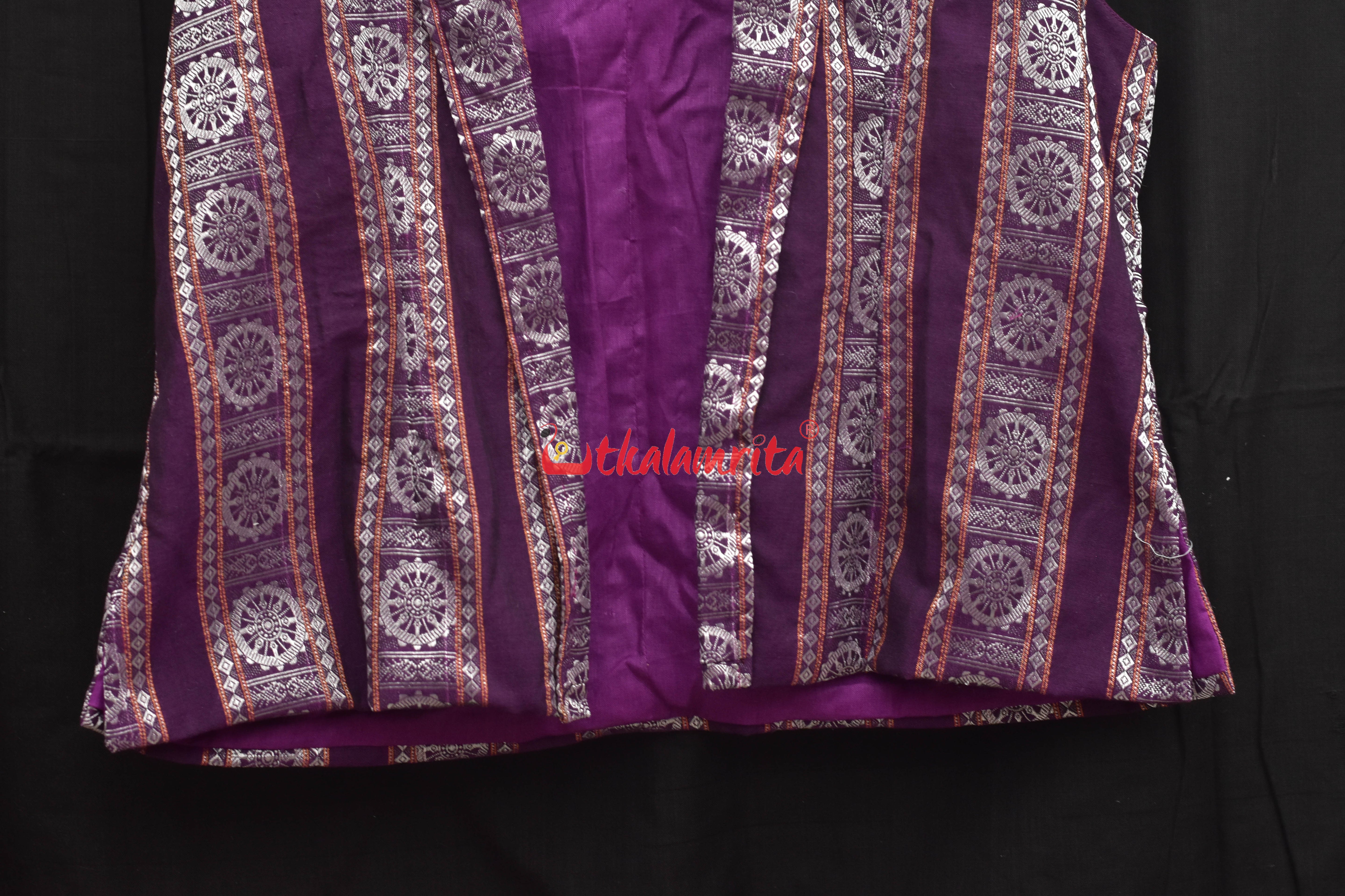 Magenta Konark Sleeveless (Ladies Designer Set)