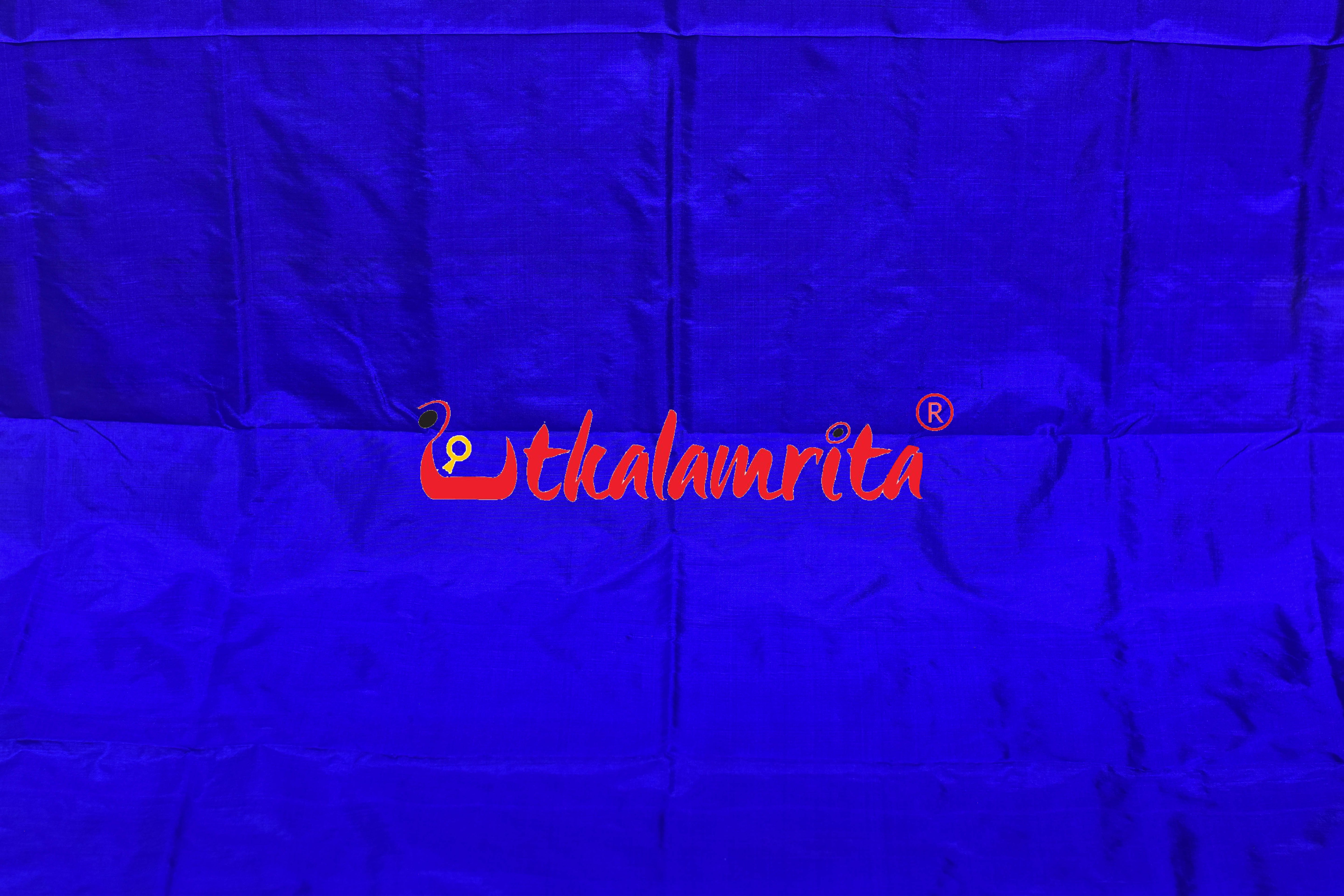 Yellow Blue Nilachakra Bomkai Silk Saree