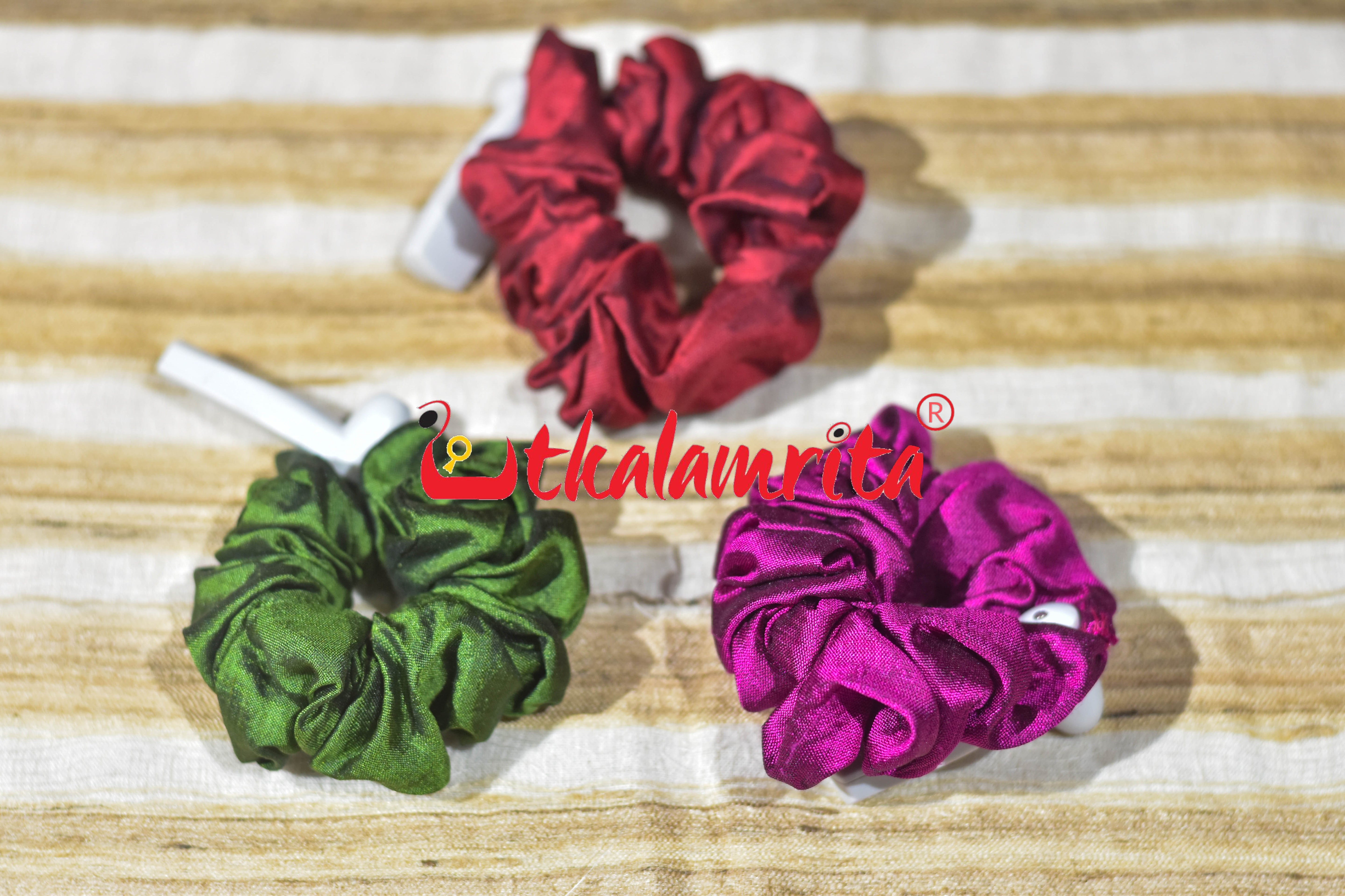Maroon Scrunchies