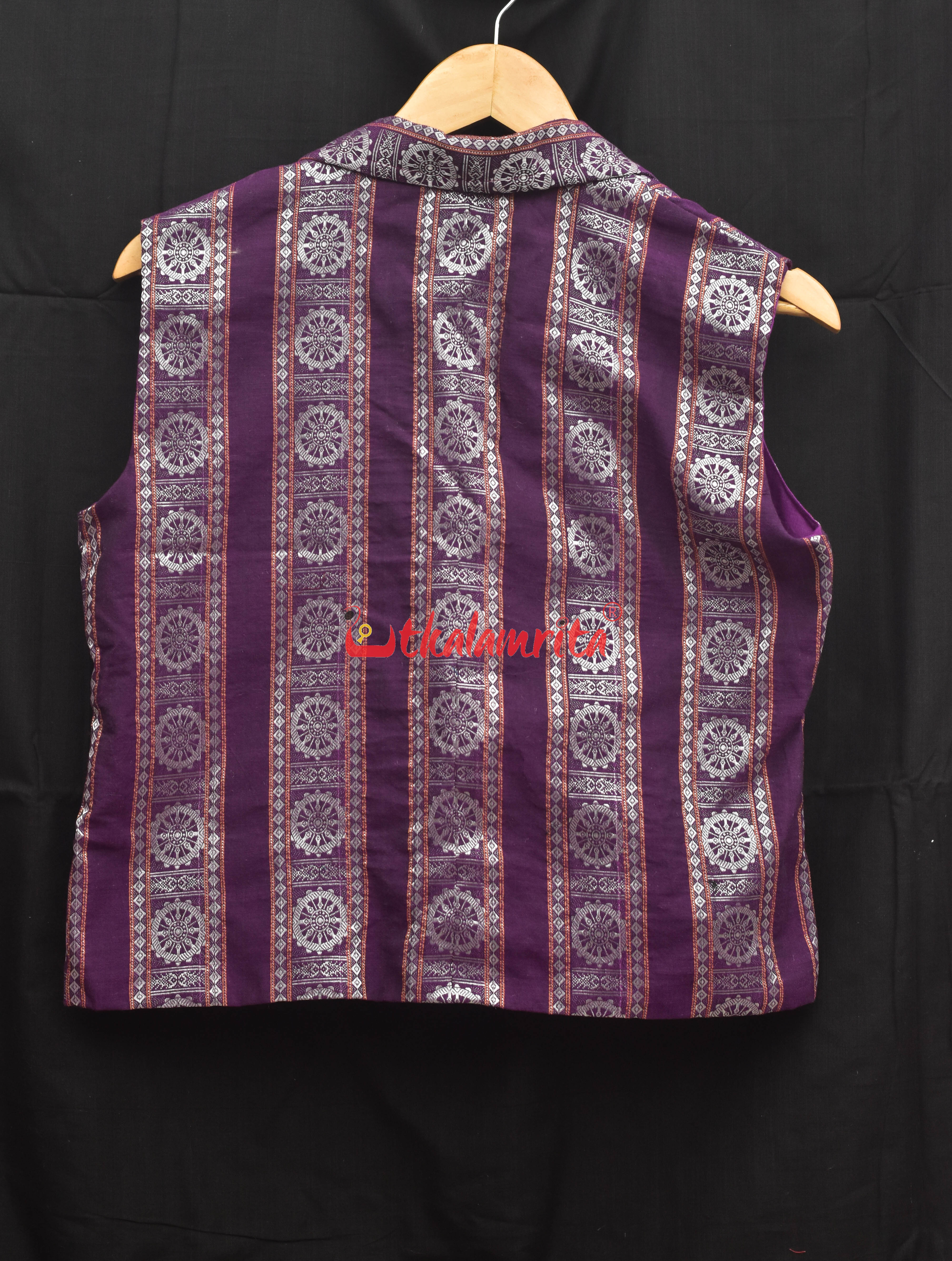 Magenta Konark Sleeveless (Ladies Designer Set)