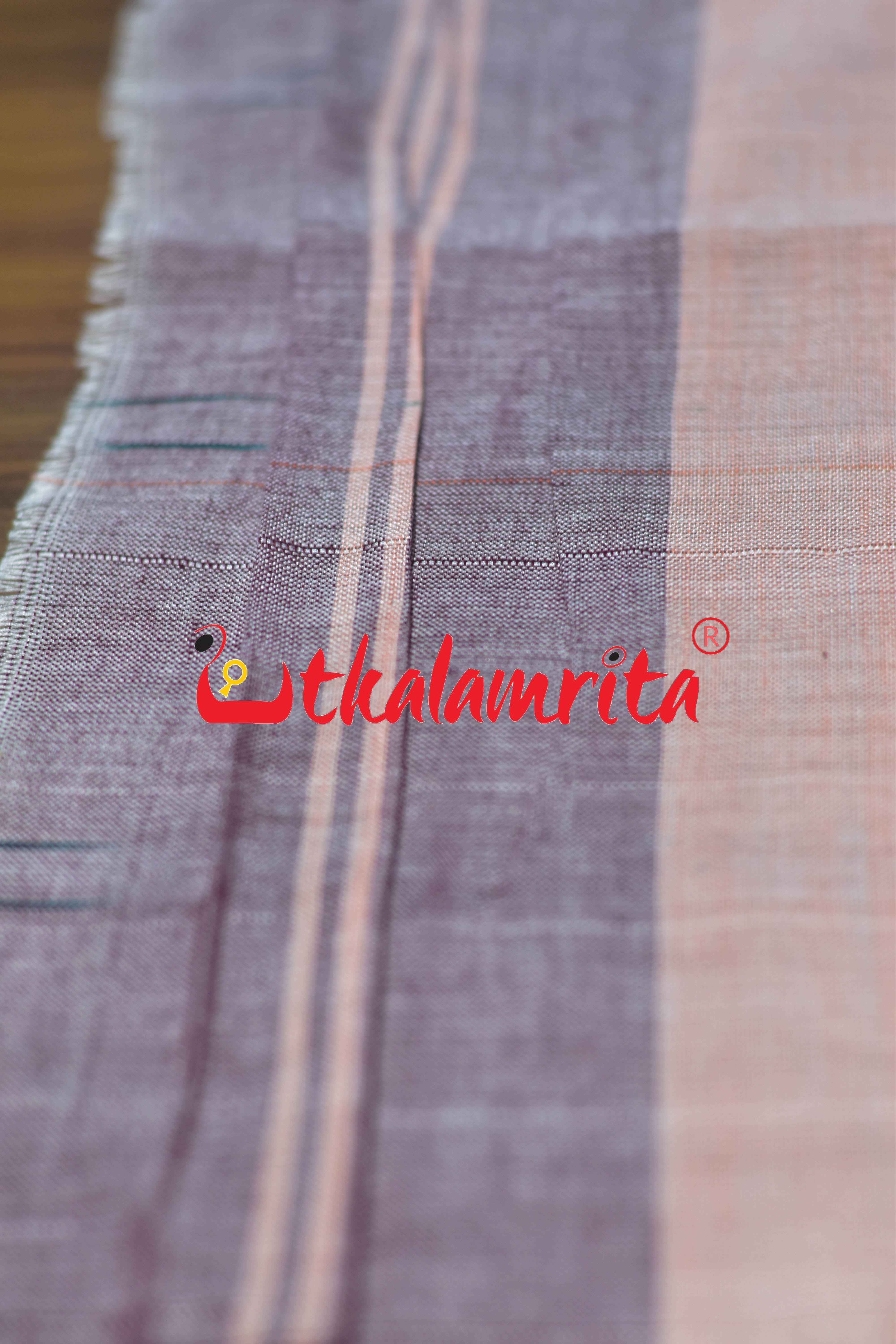 Cream Maroon Star (Rumal)