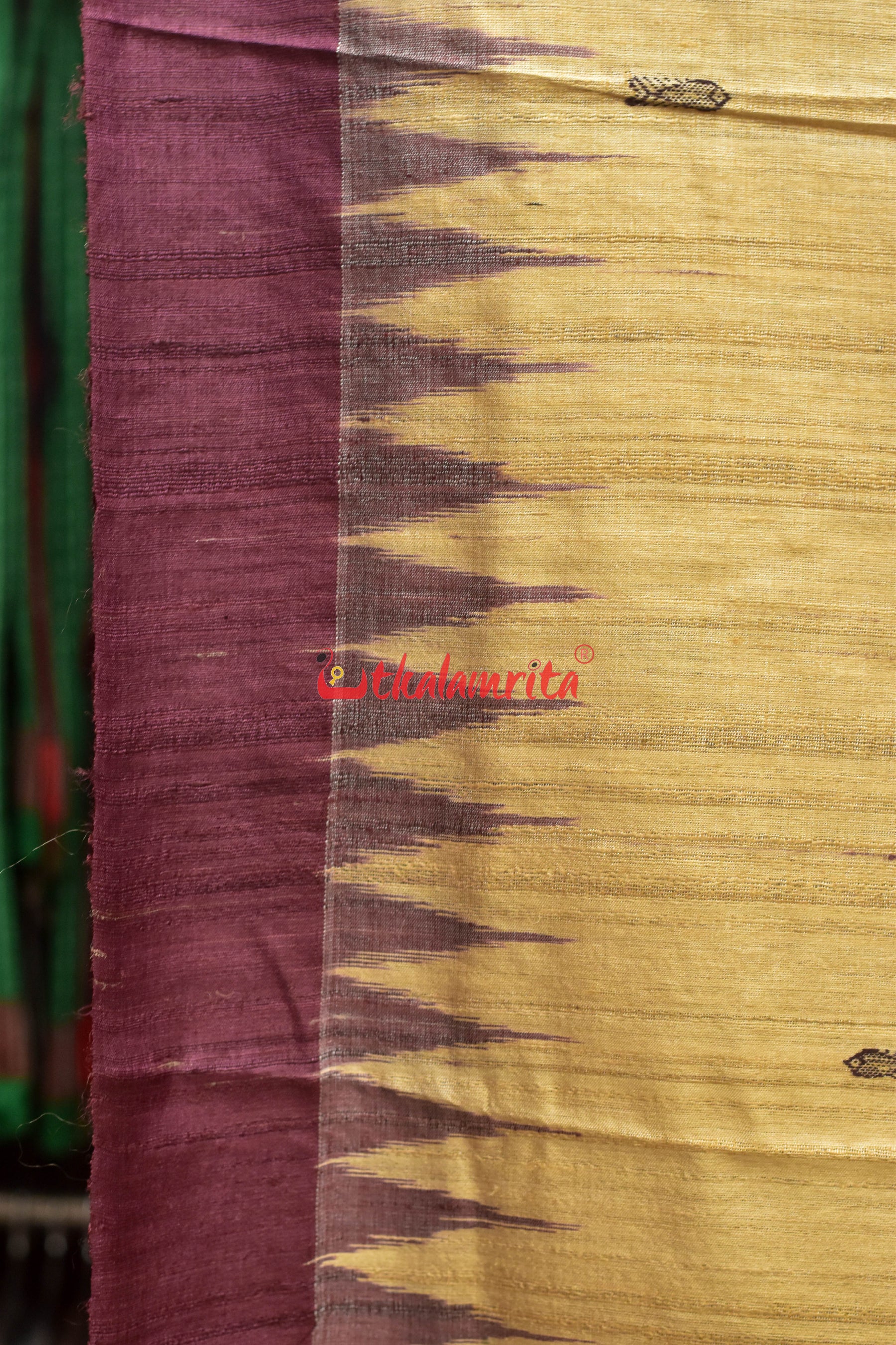 Fish Beige Coffee Jaala Work Tussar Saree