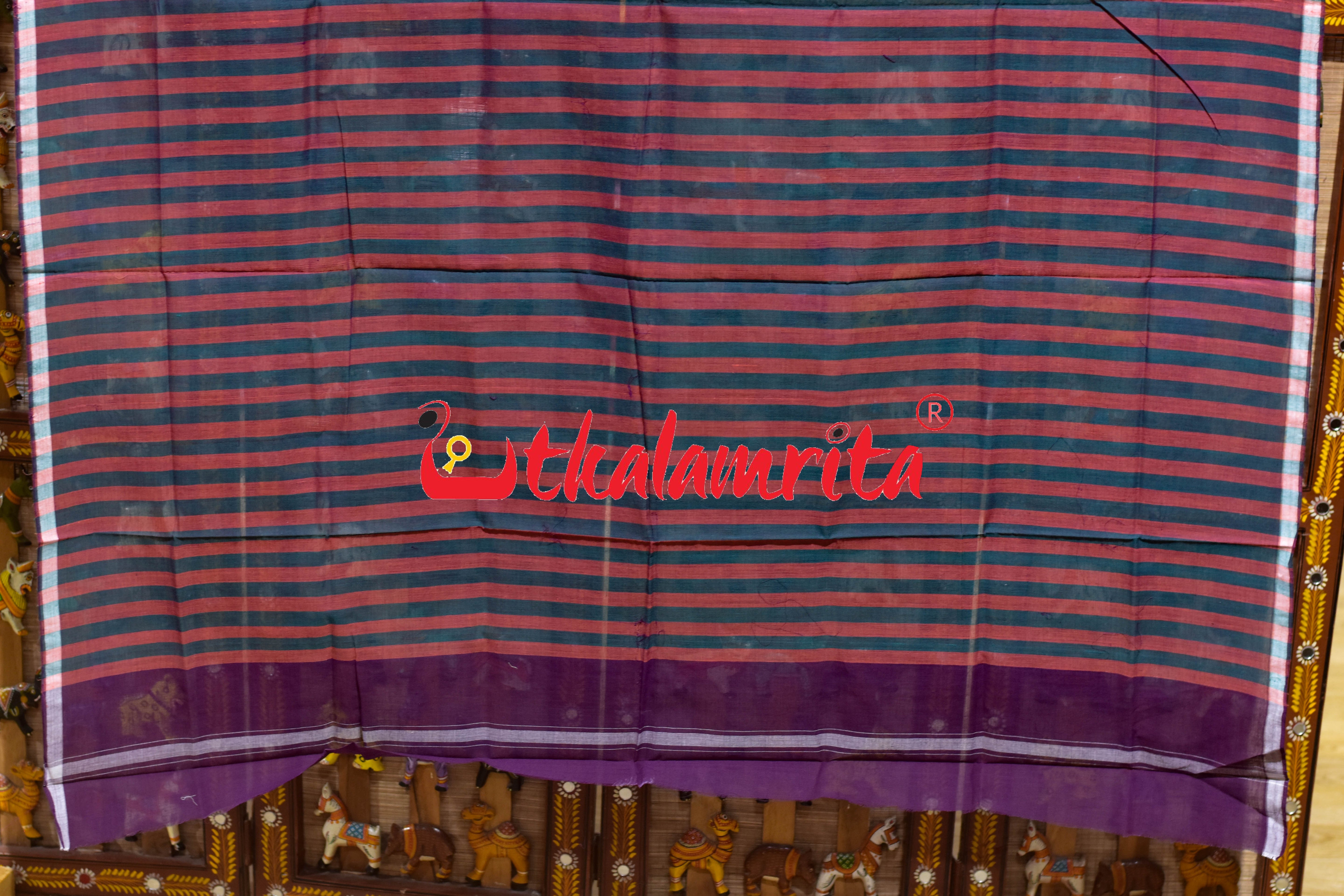 Teal Rose Pittala Single Cotton (Lungi)