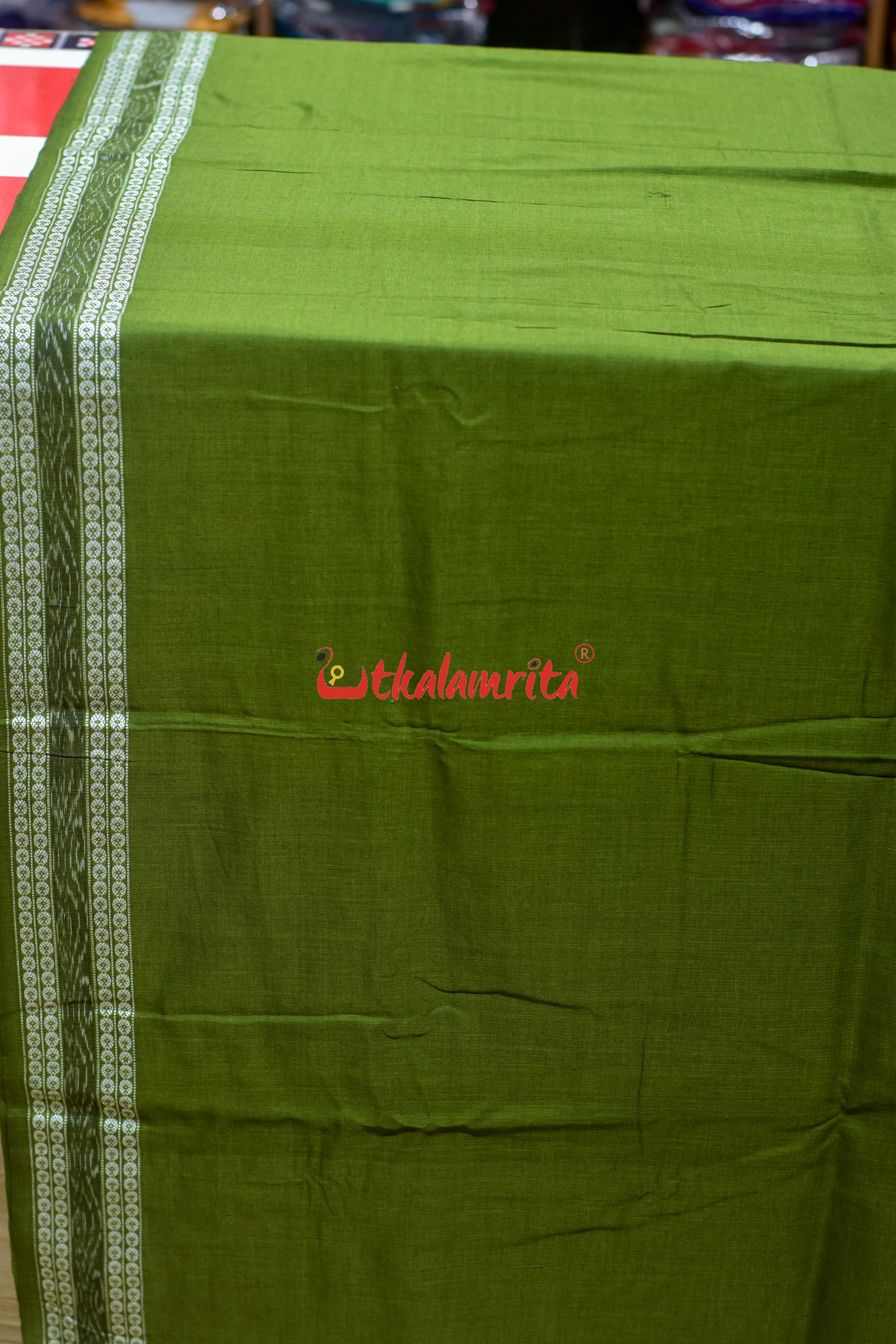 Mehendi With Ikat Border (Fabric)
