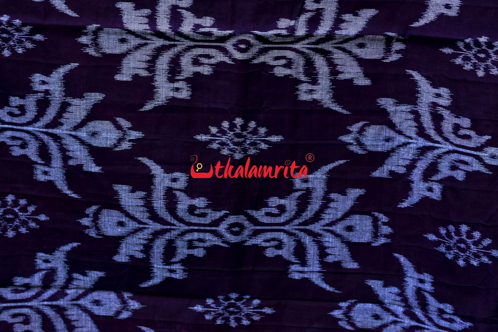 Pink Black Sankha Khandua Cotton Saree