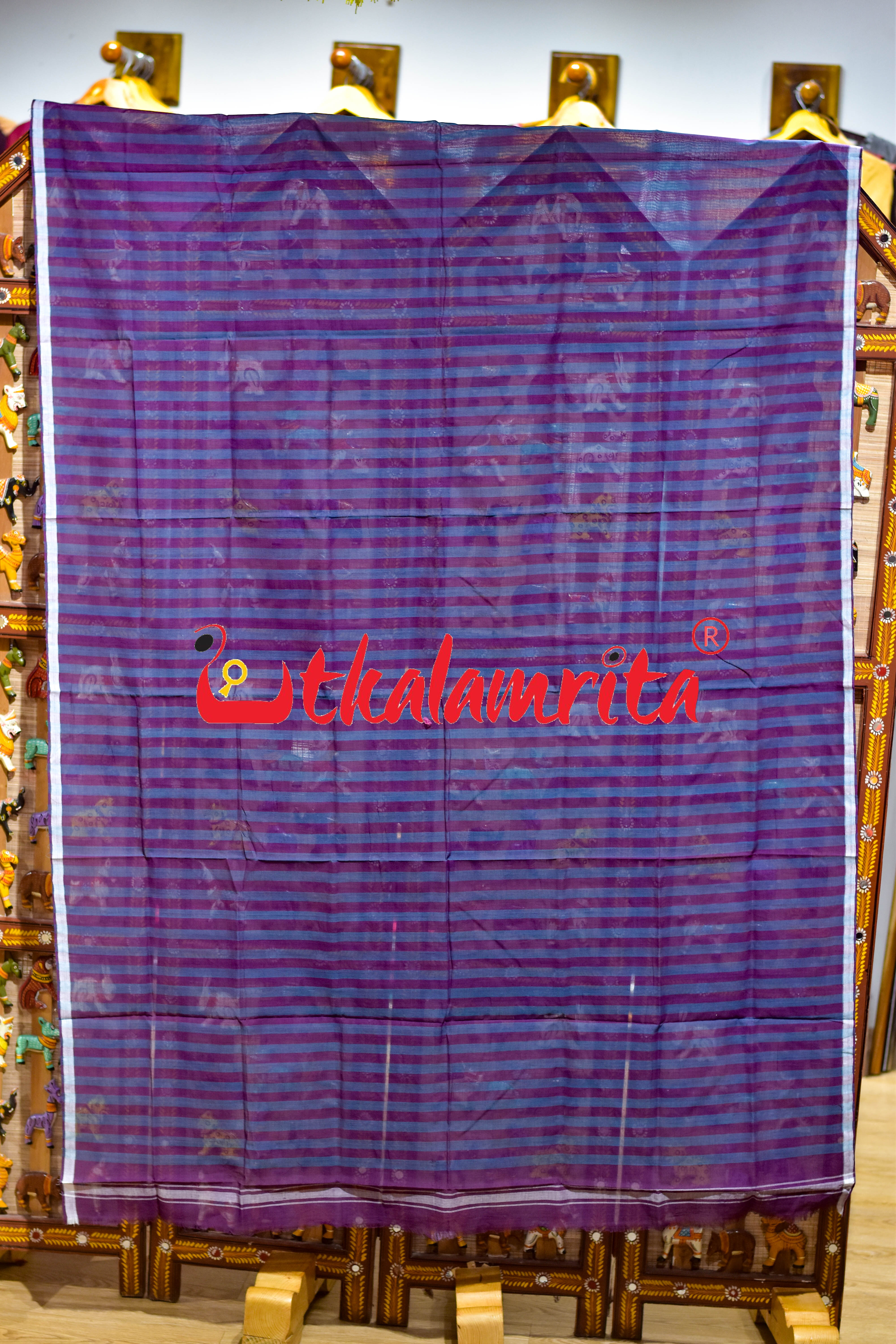 Wine Lilac Pittala Single Cotton (Lungi)