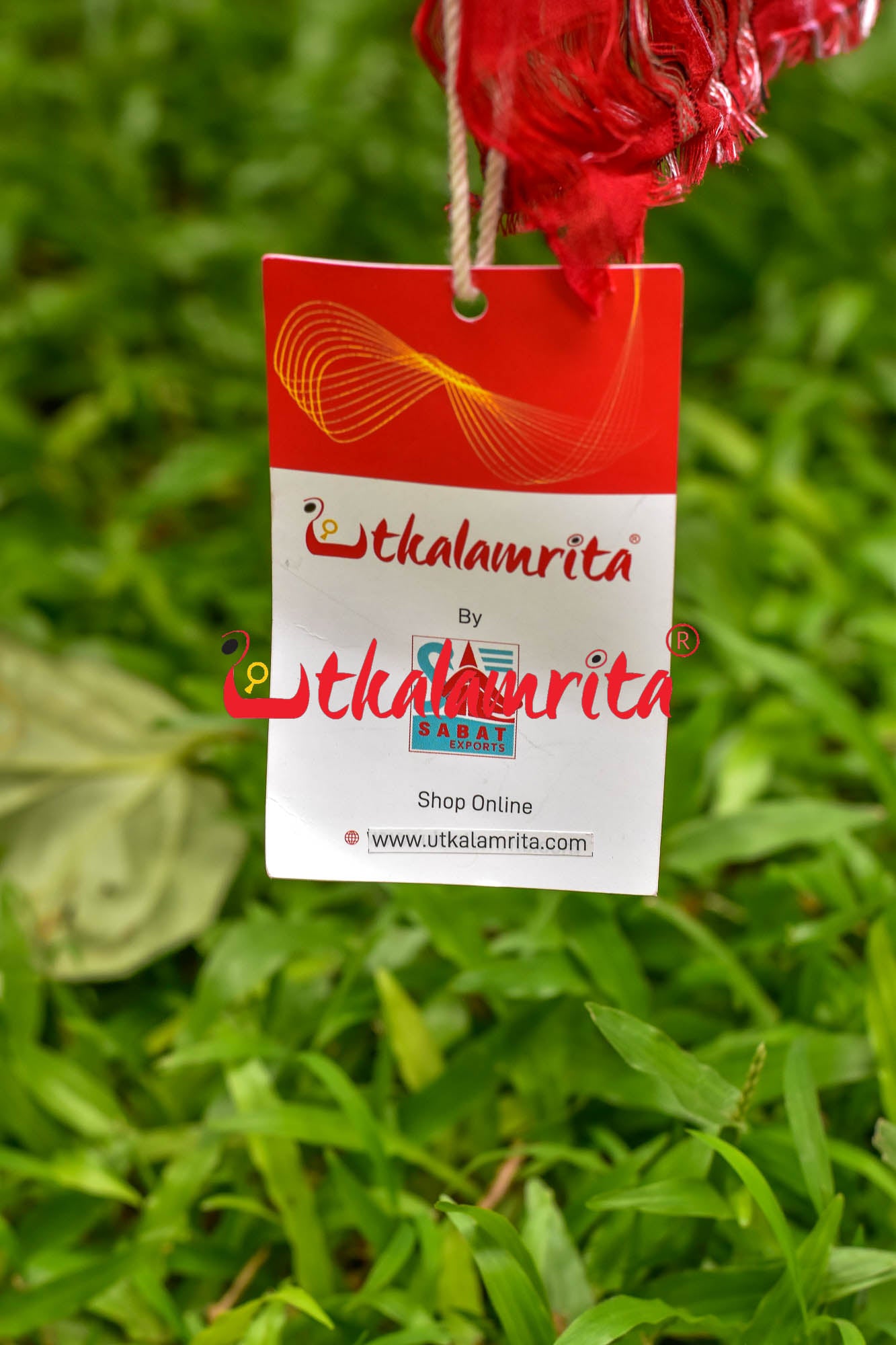 Bottlegreen Red Daali Scot Khandua Cotton