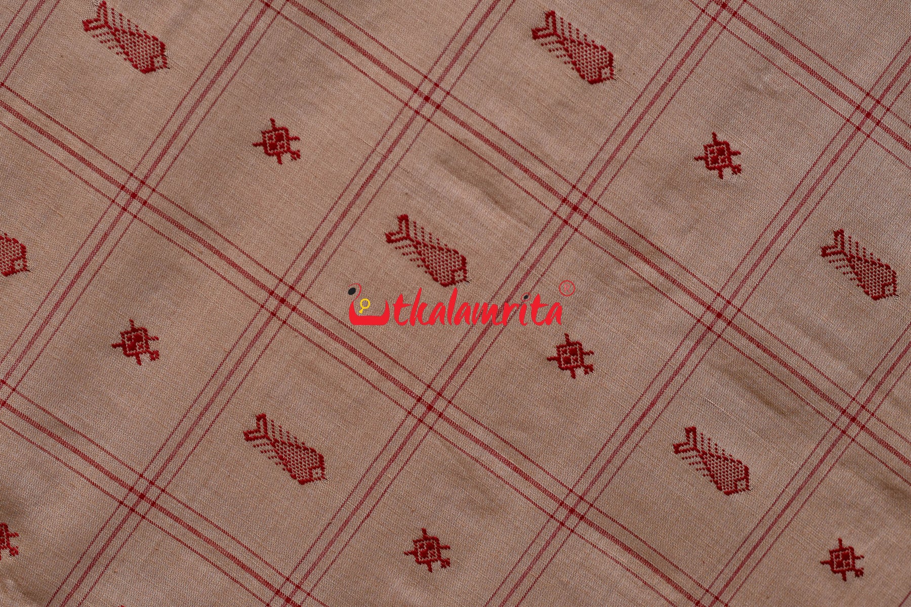 Hazar Buti Kaincha Fish Khandua Cotton Saree