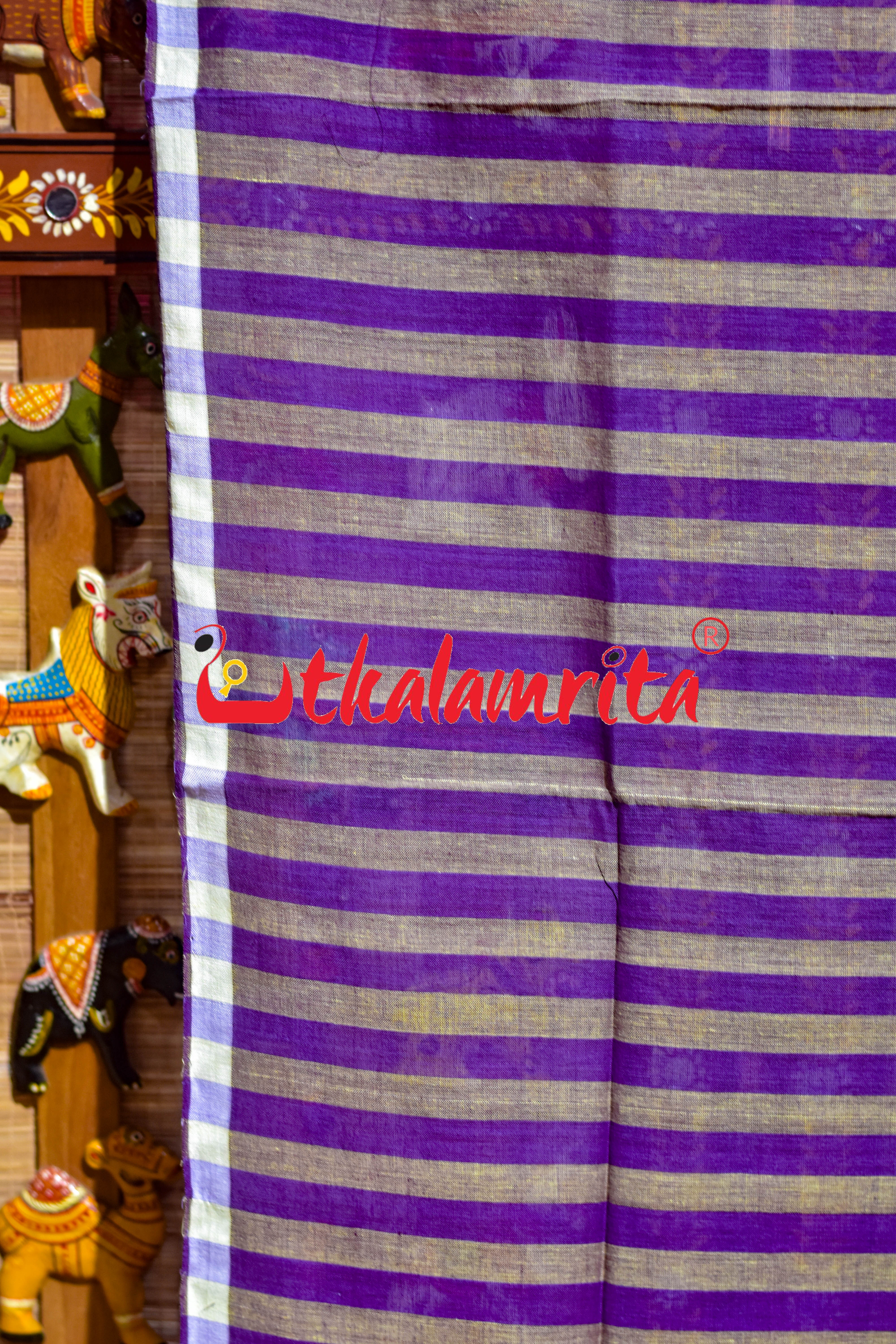 Ash Violet Pittala Single Cotton (Lungi)