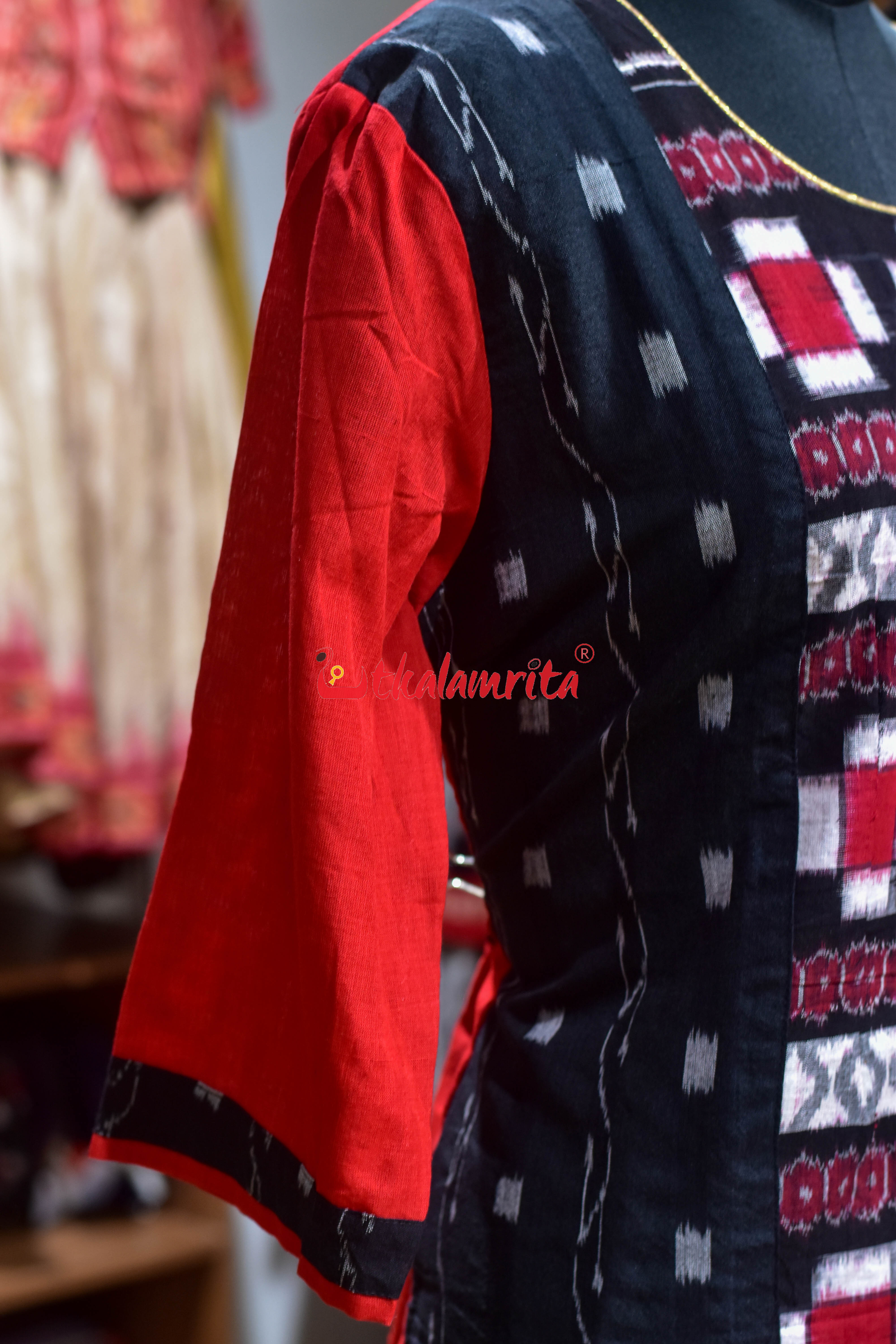 Ikat Mosaic Elegance (Ladies Kurti)