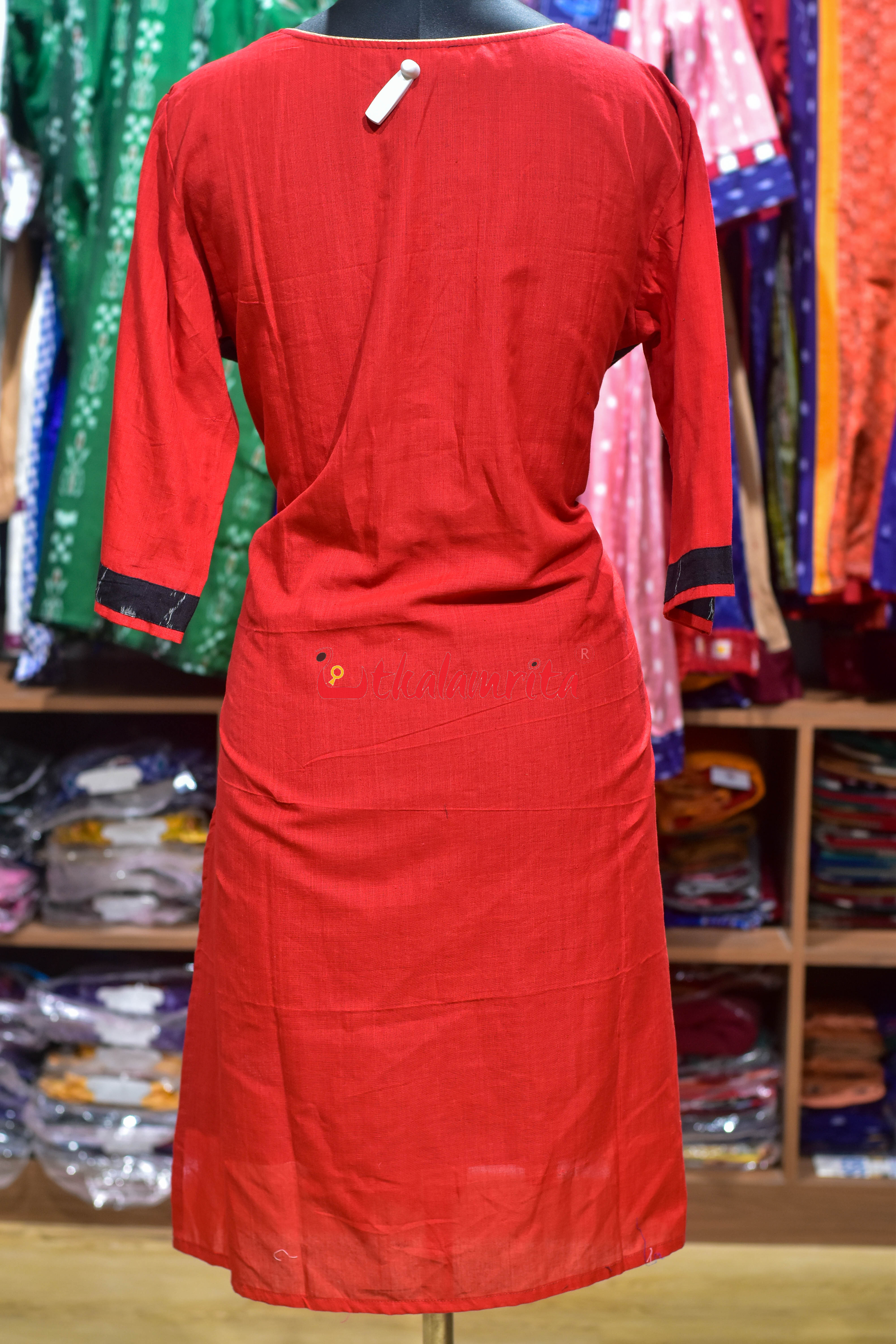 Ikat Mosaic Elegance (Ladies Kurti)