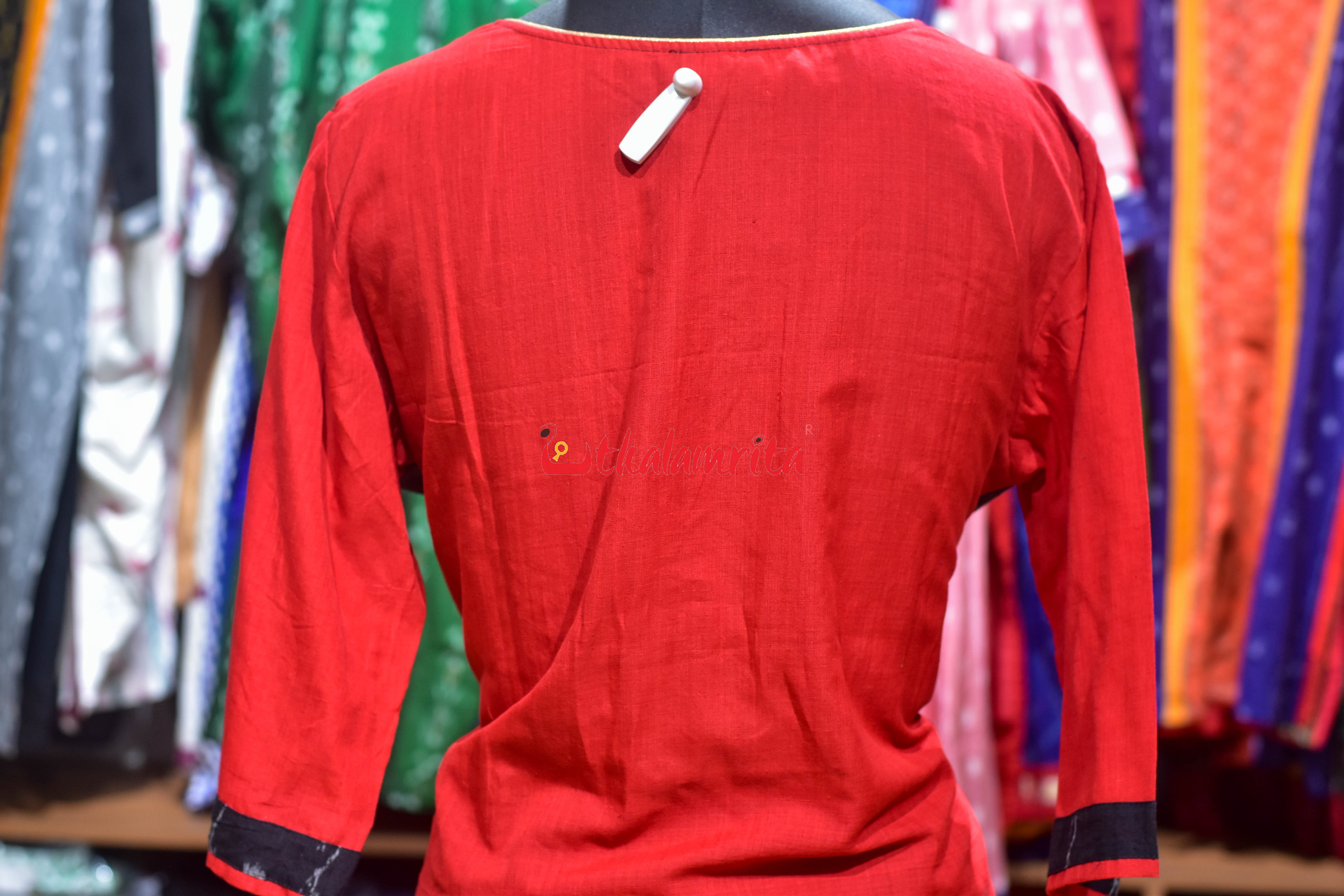 Ikat Mosaic Elegance (Ladies Kurti)