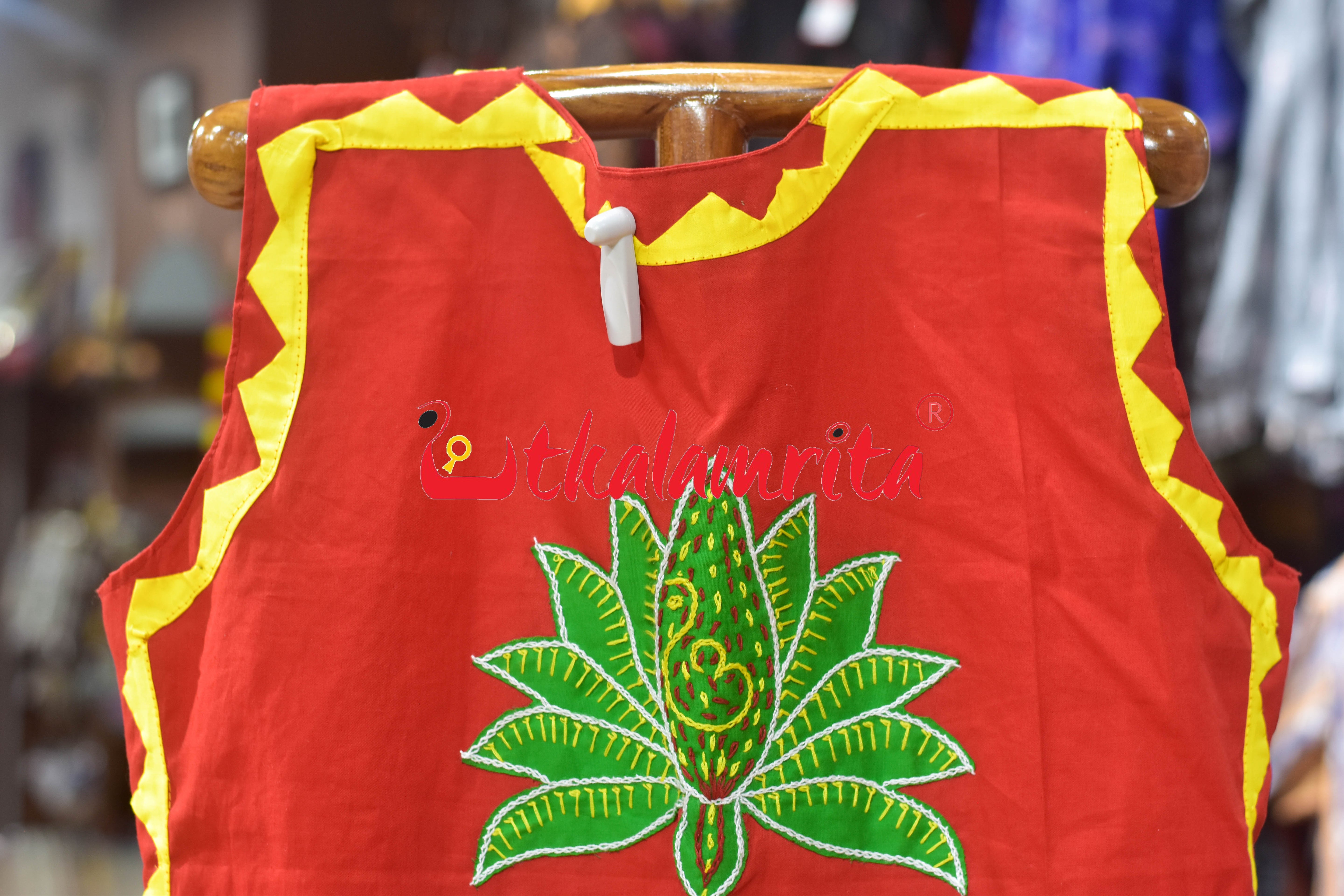 Red Blue Parrot Applique (Jacket)