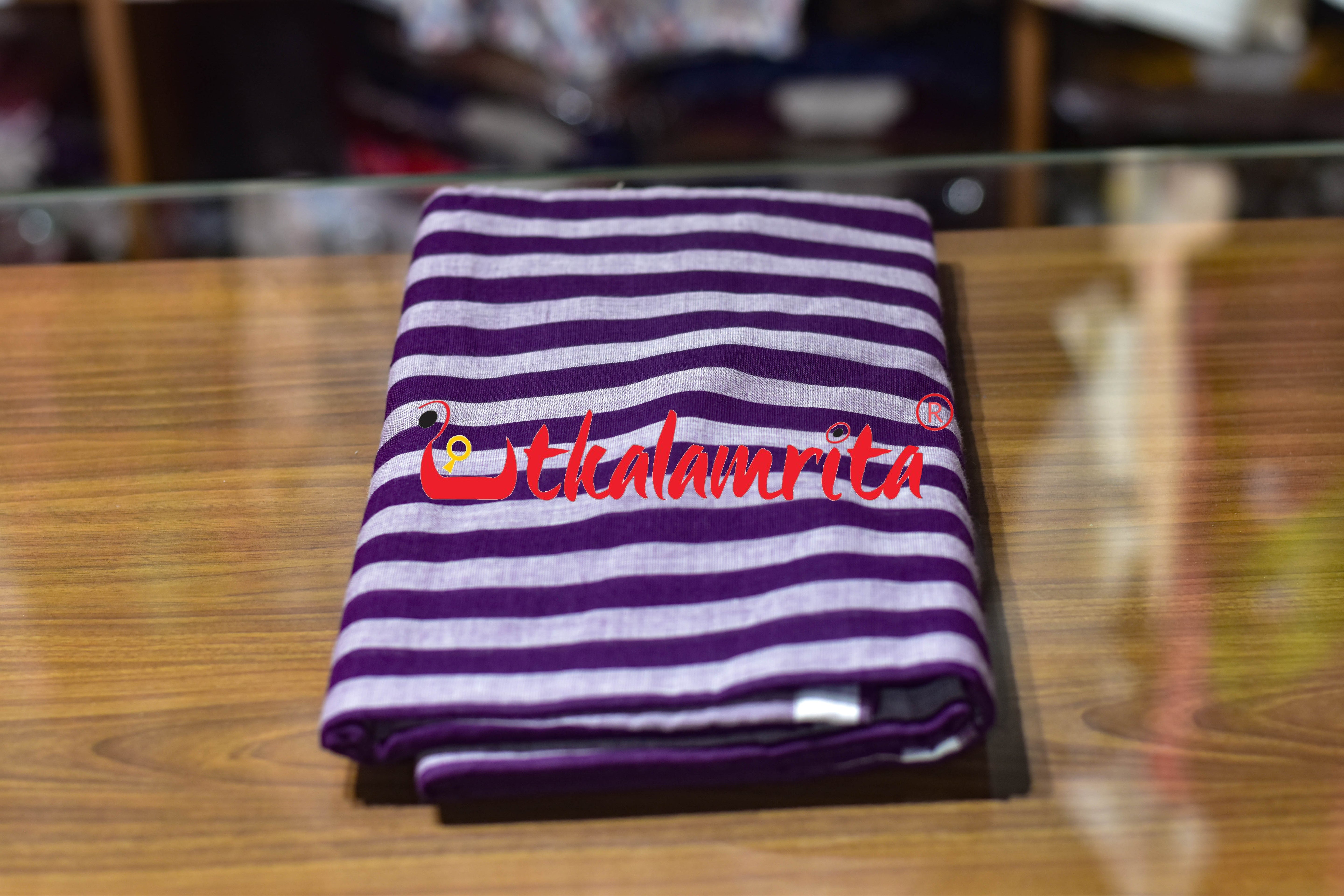 Purple Stripes Pittala Single Cotton (Lungi)