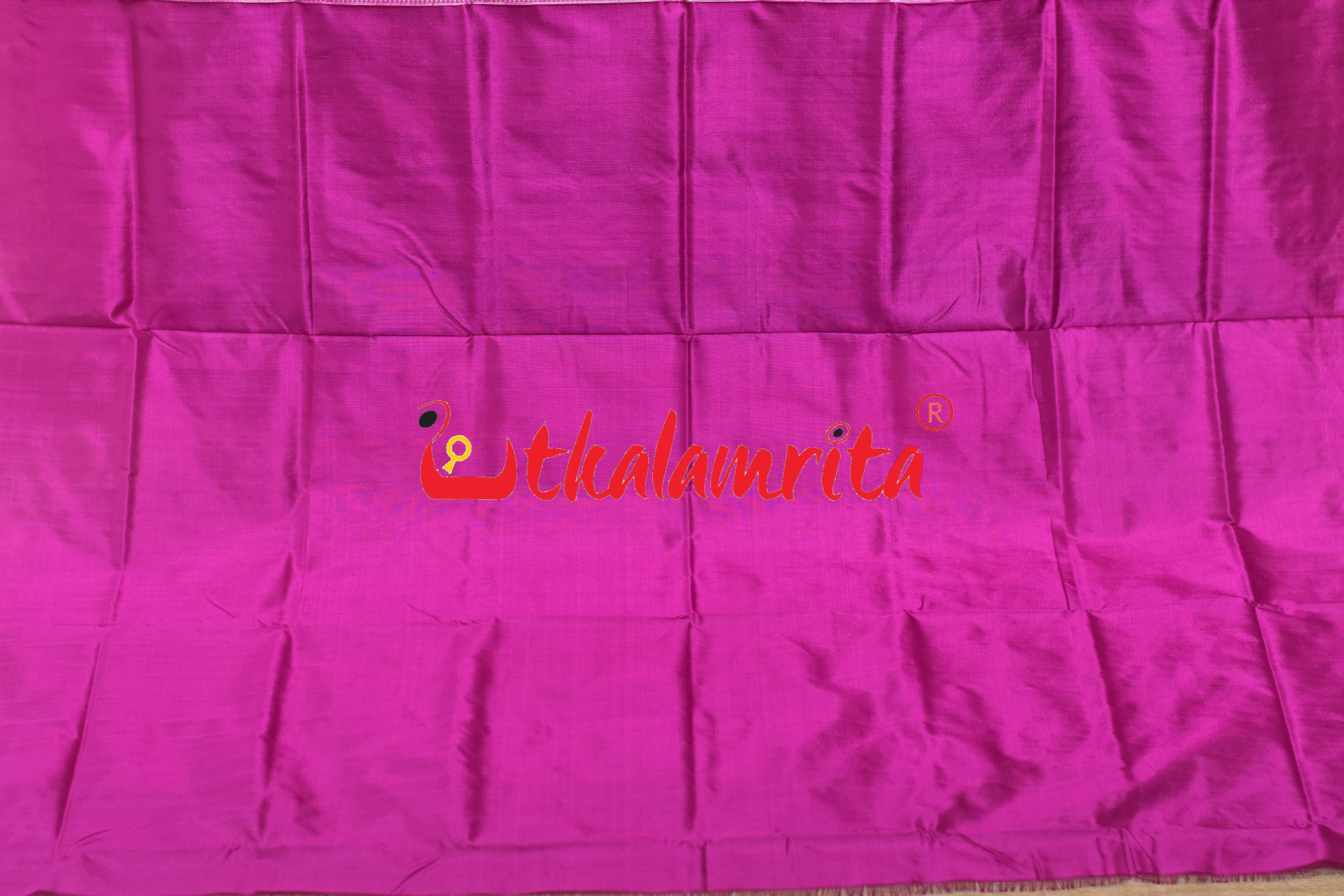 Rama Green Rani Bomkai Silk Saree