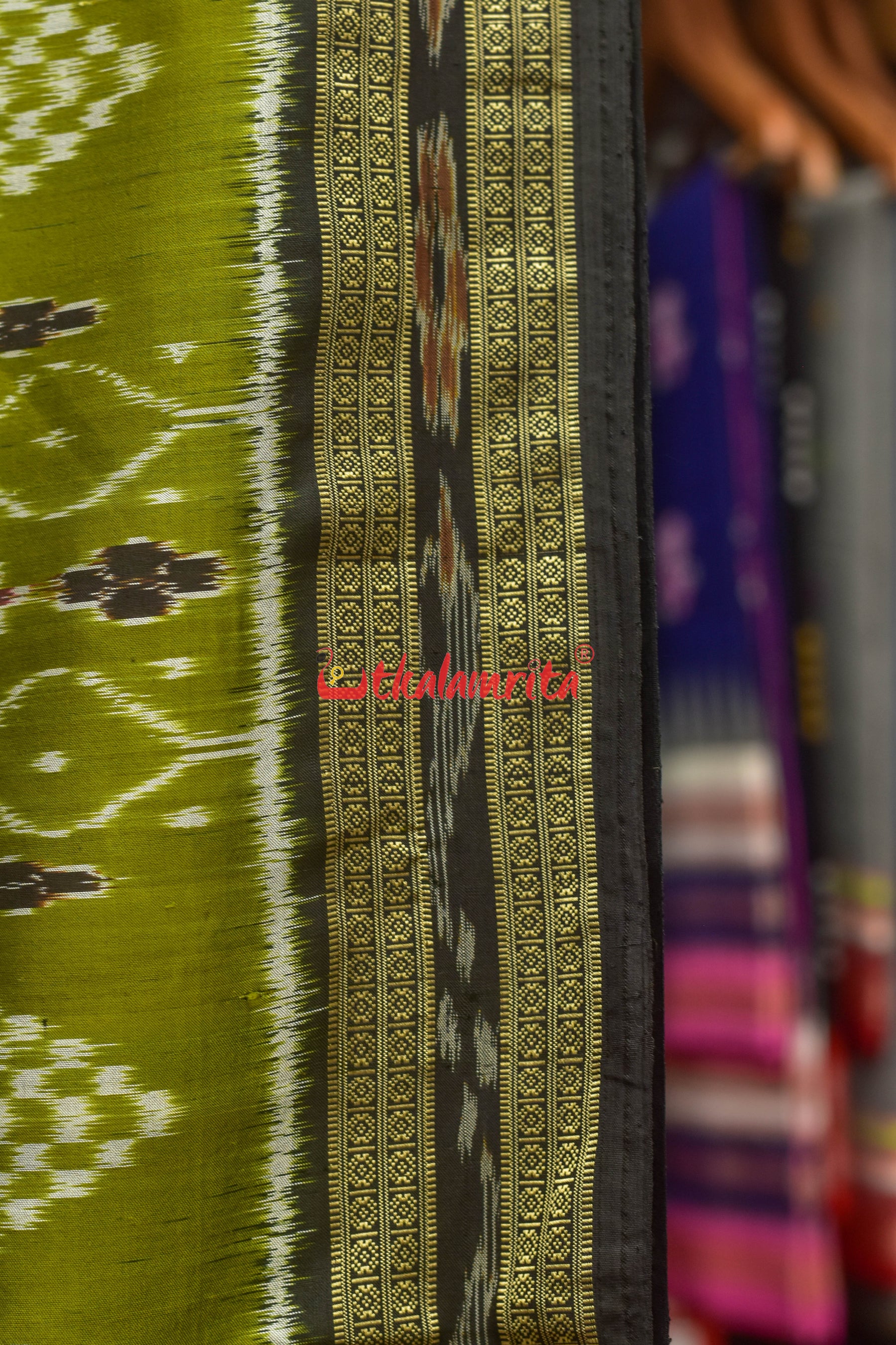 Siuli Tira Phula Khandua Silk Saree