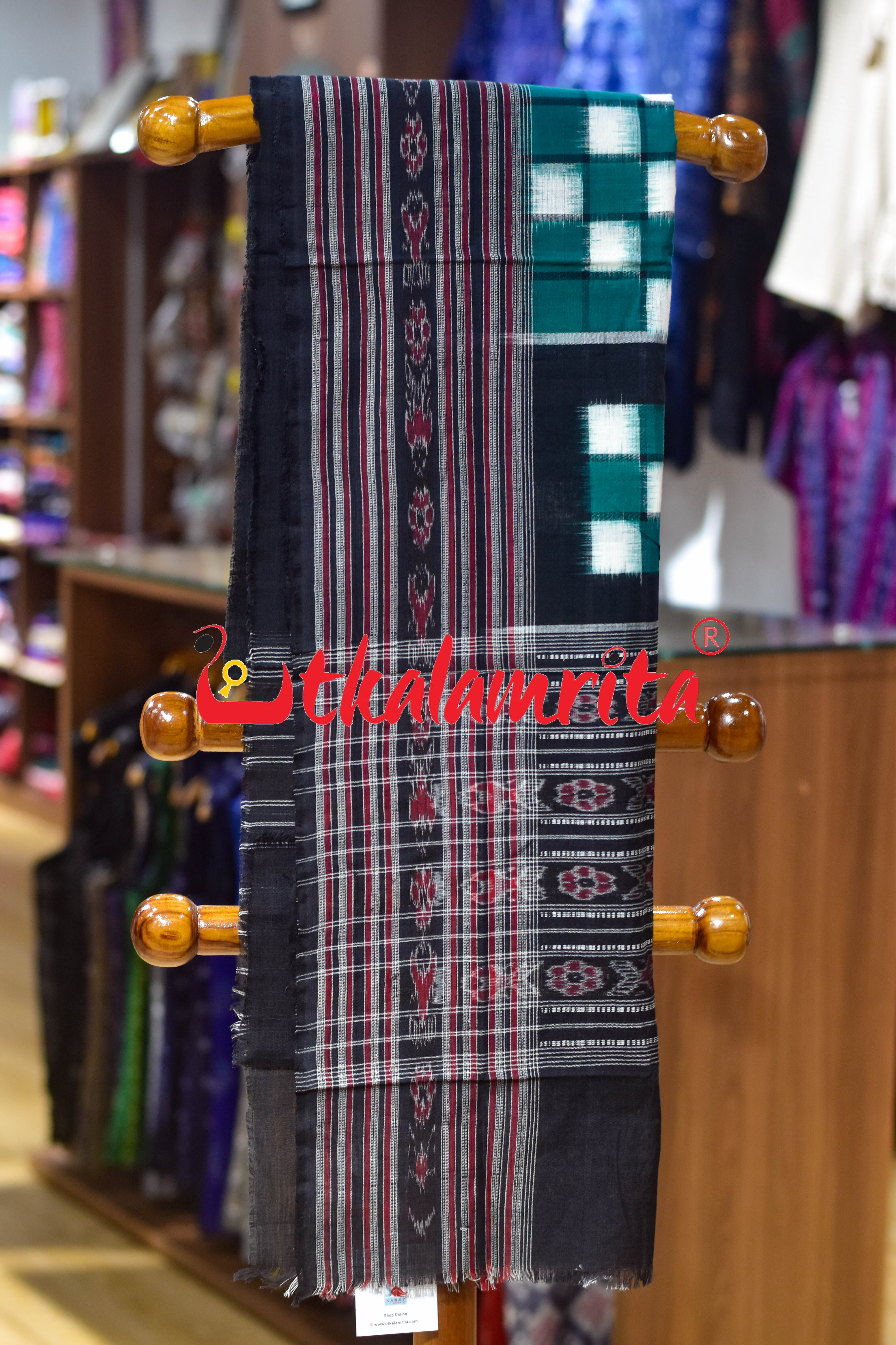 Green Bichitrapuri Sambalpuri (Stole)