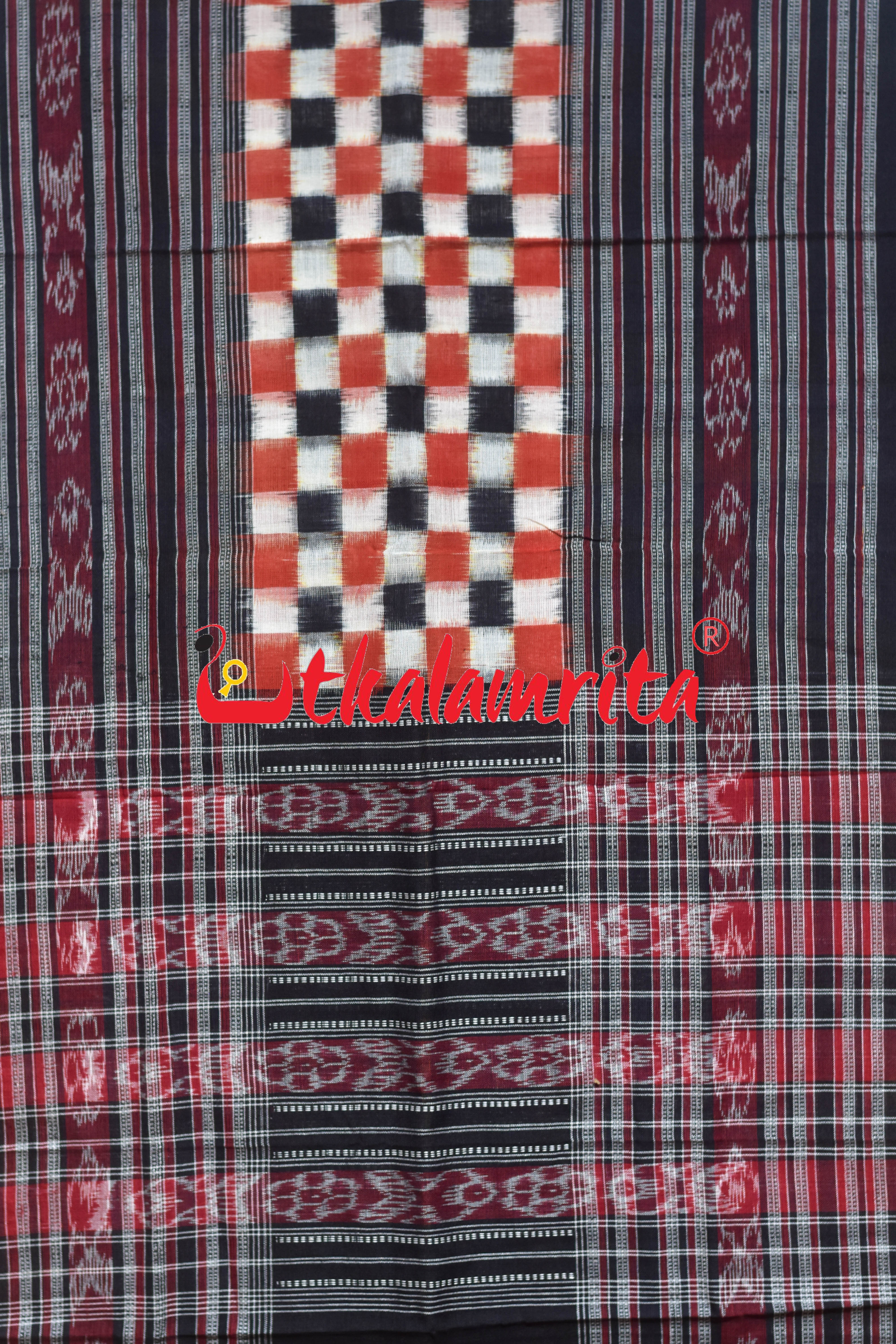 Rust Total Pasapali Sambalpuri (Stole)