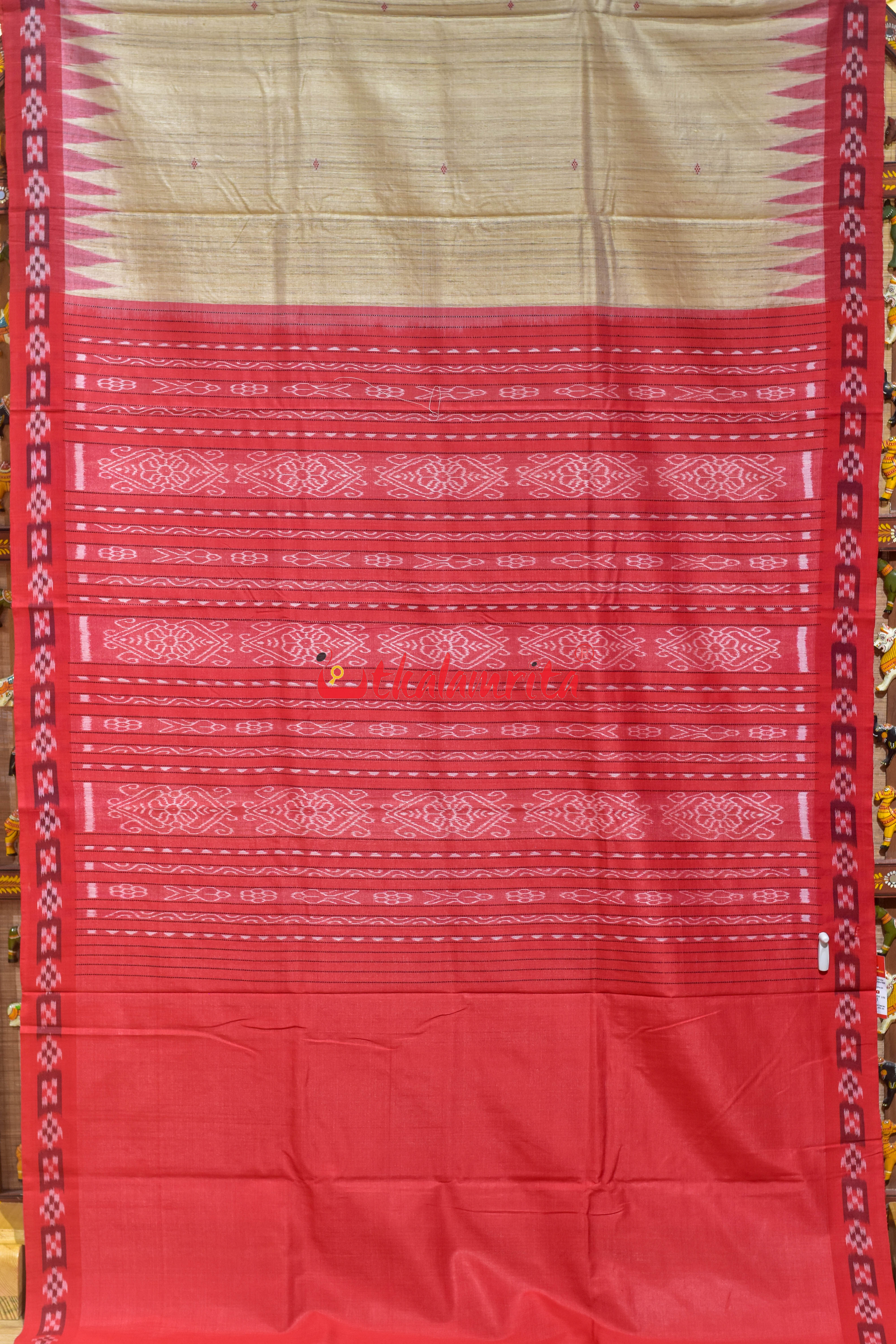 Natural Body Pasapali Border Gopalpur Tussar Saree