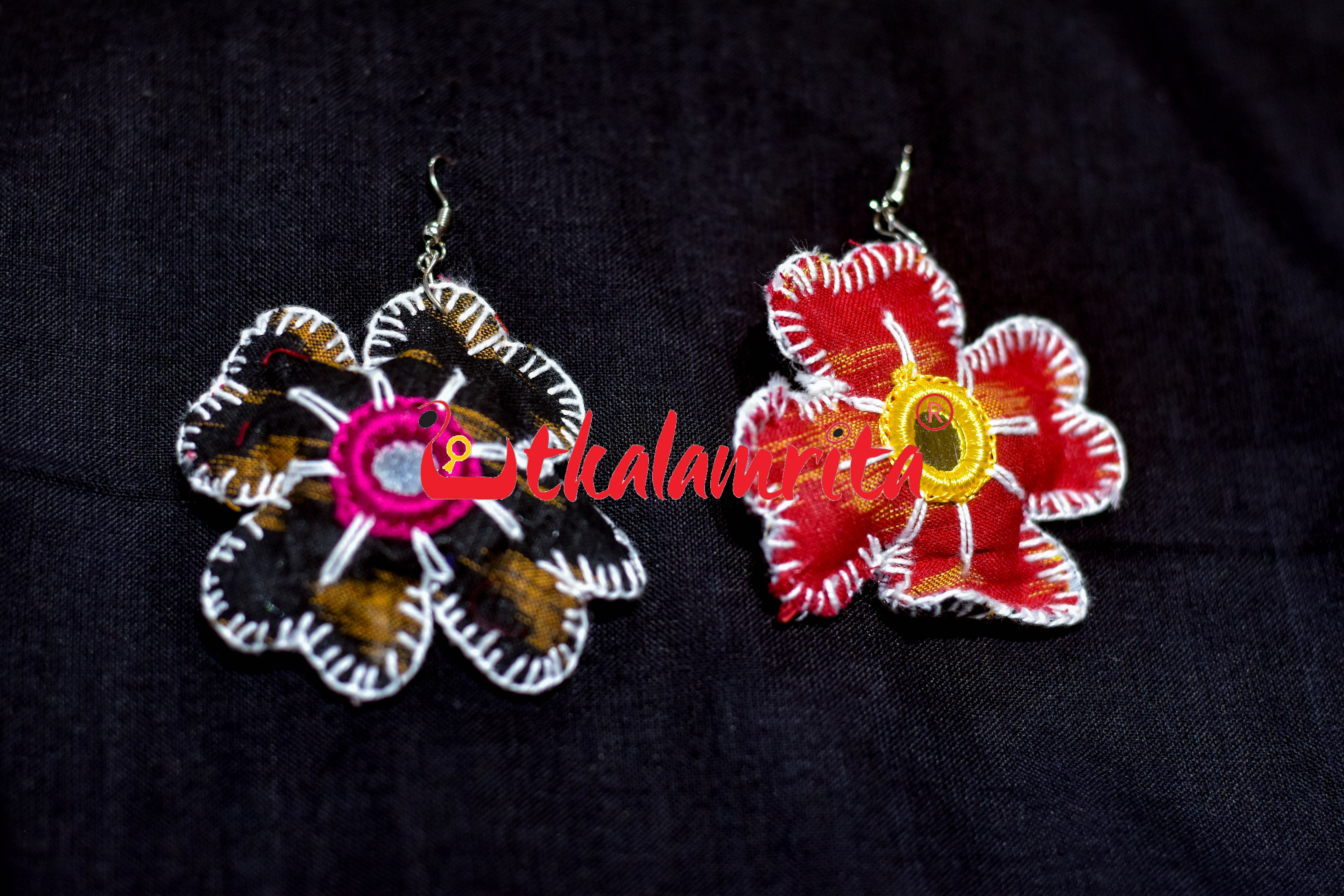 Red Black Double Sideed Flower