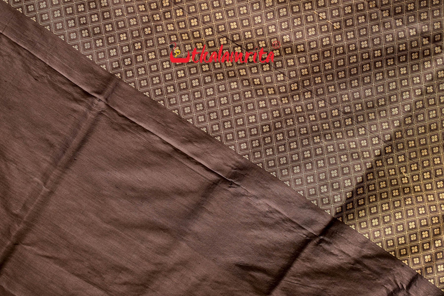 Banarasi Khandua Fusion Black Jala Silk Saree