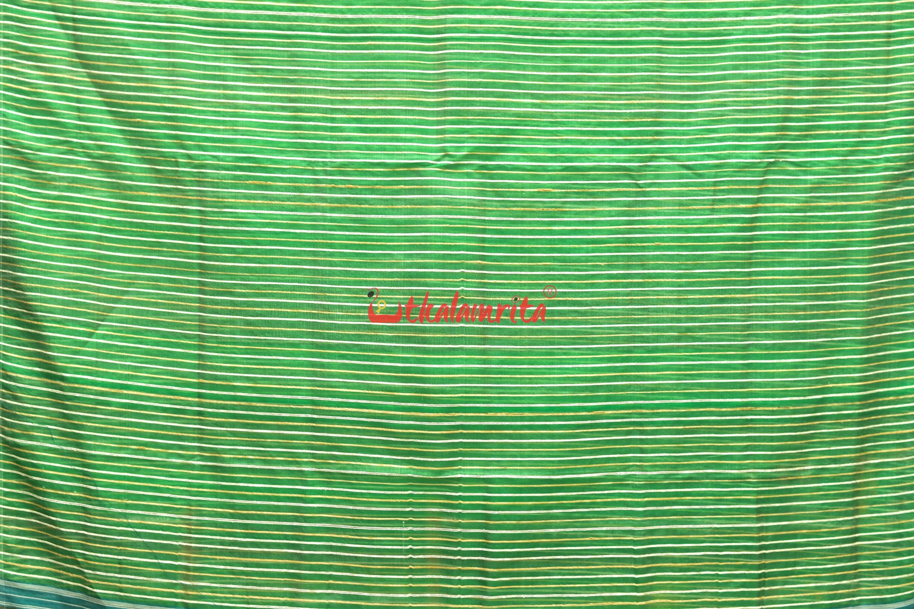 Green Eri Mulberry Flower Anchal Khandua Silk Saree