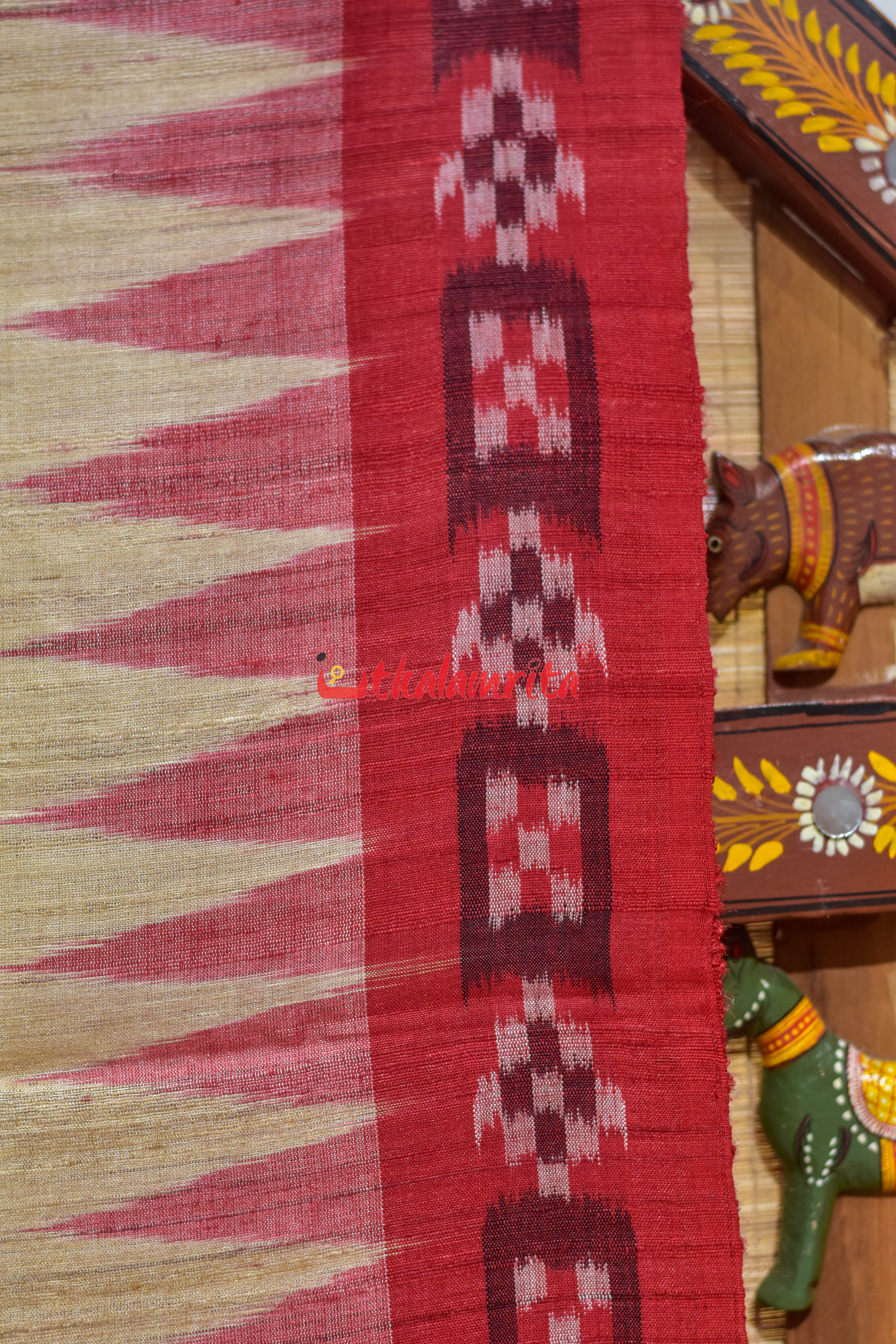 Natural Body Pasapali Border Gopalpur Tussar Saree