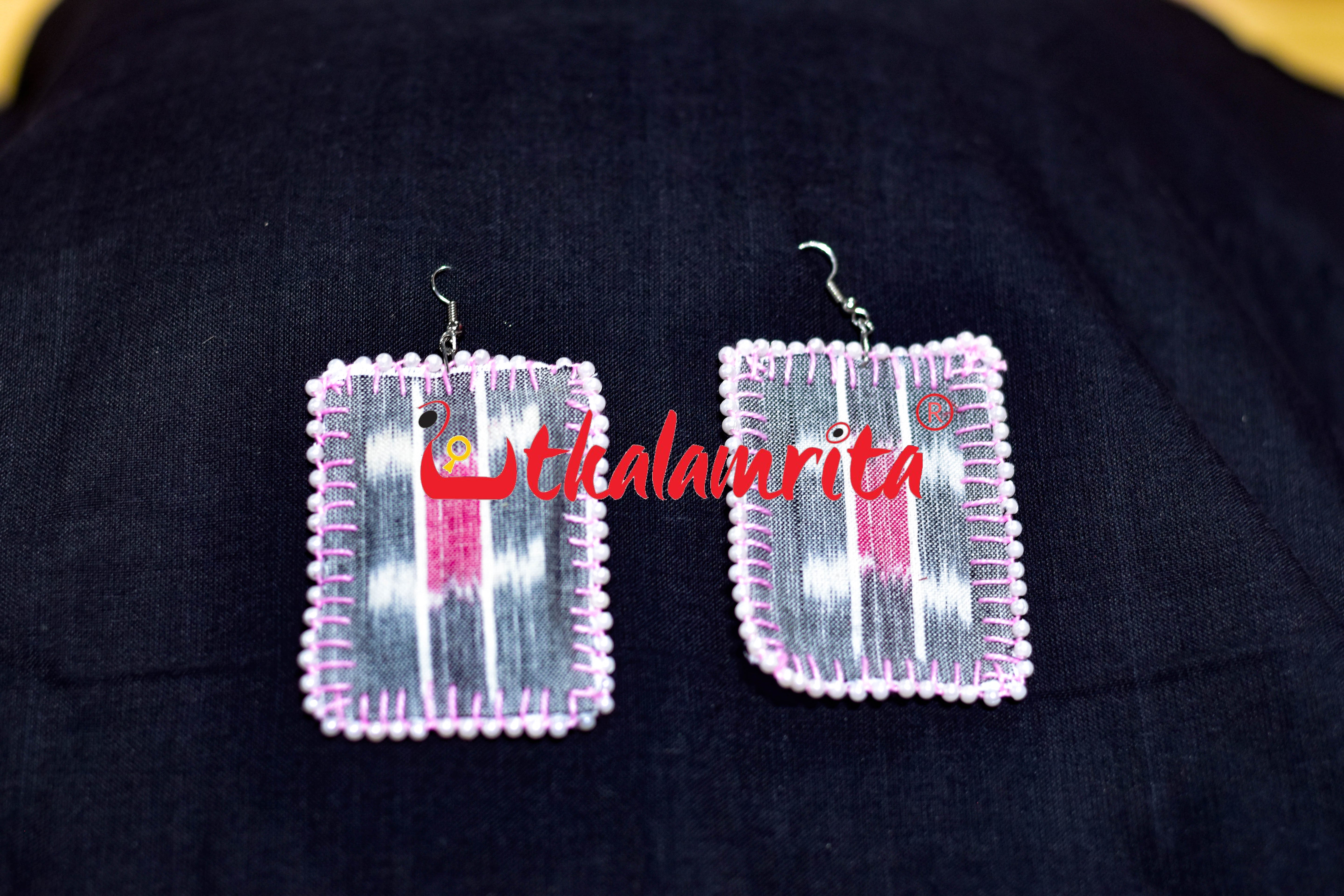Grey Pink Pasapali Earrings