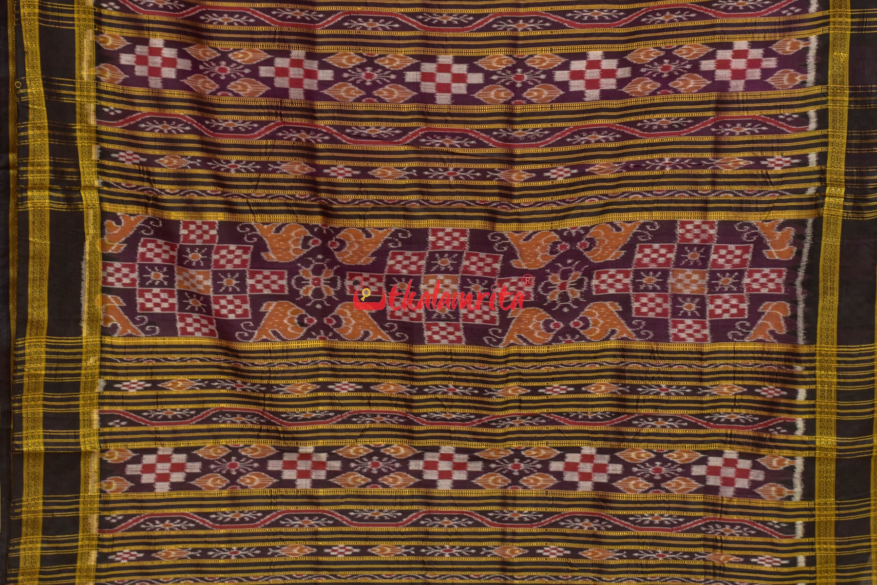 Light Pink with Pasapali Border Khandua Silk Saree