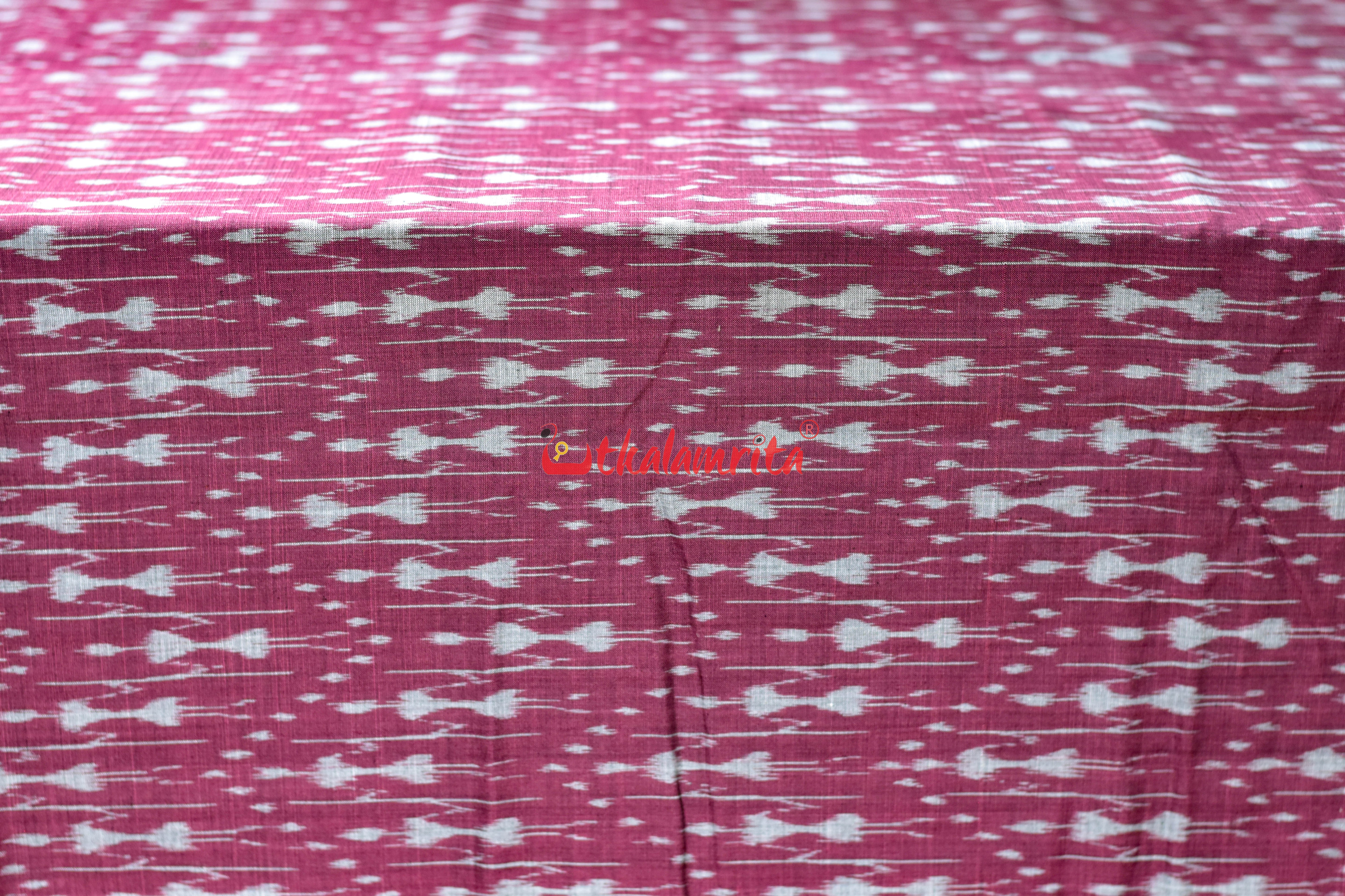 Magenta Tribal Ikat Cotton (Fabric)