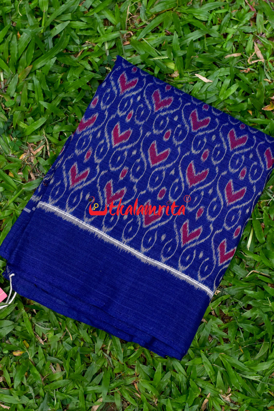 Deep Blue With Red Heart (Fabric)