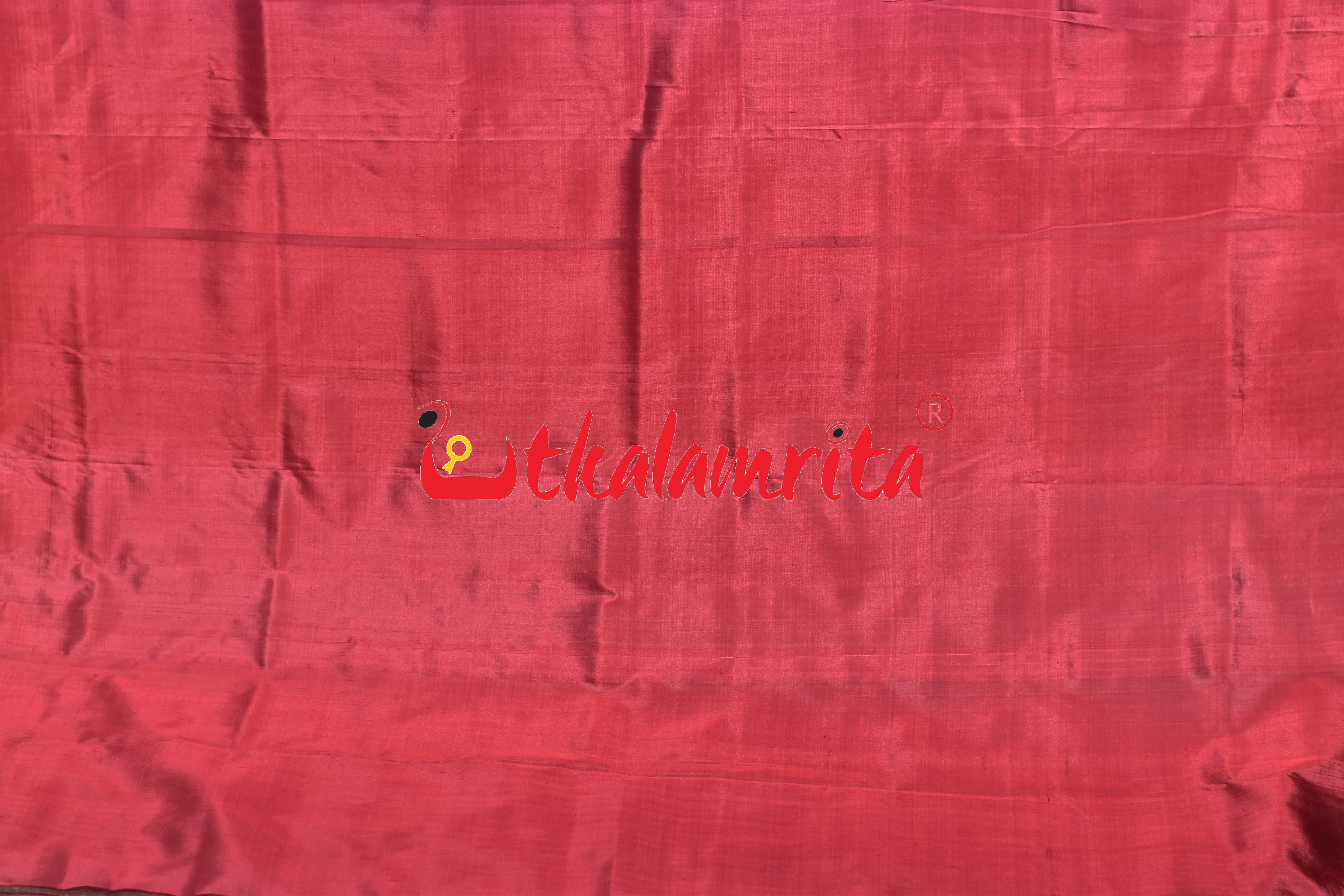 Blue Maroon Nabakothi Khandua Silk Saree