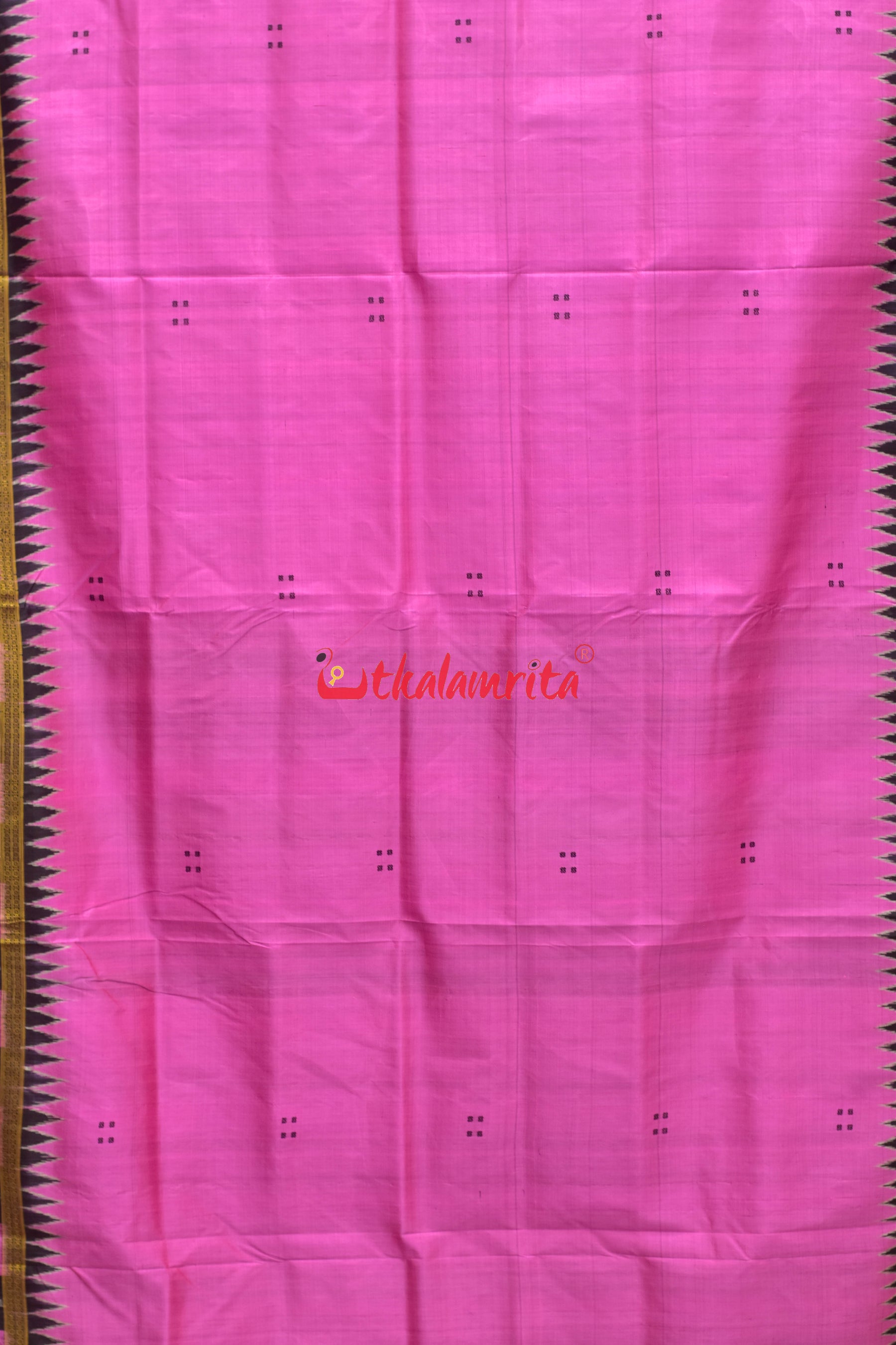 Light Pink with Pasapali Border Khandua Silk Saree