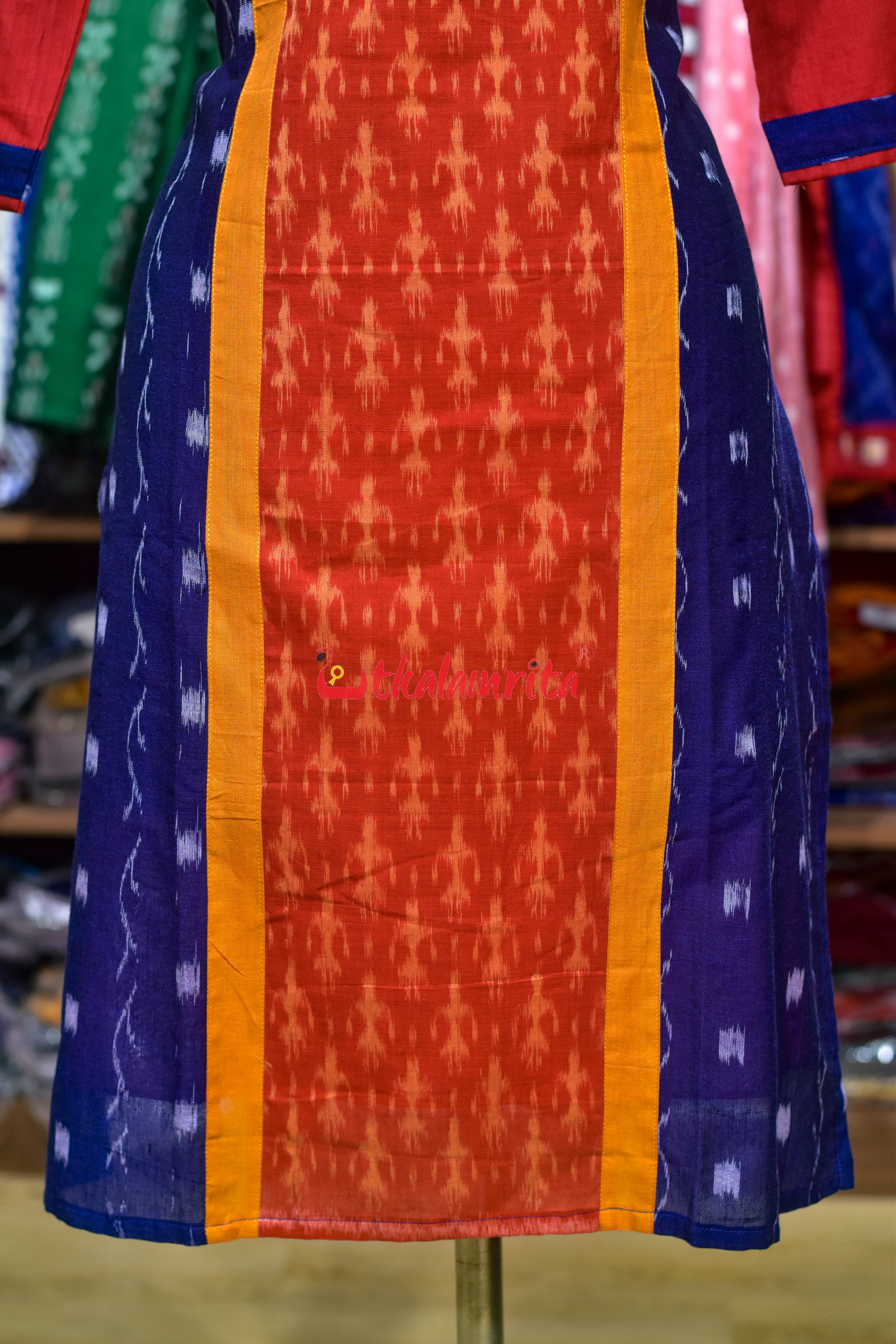 Sunset Ikat Glow (Ladies Kurti)