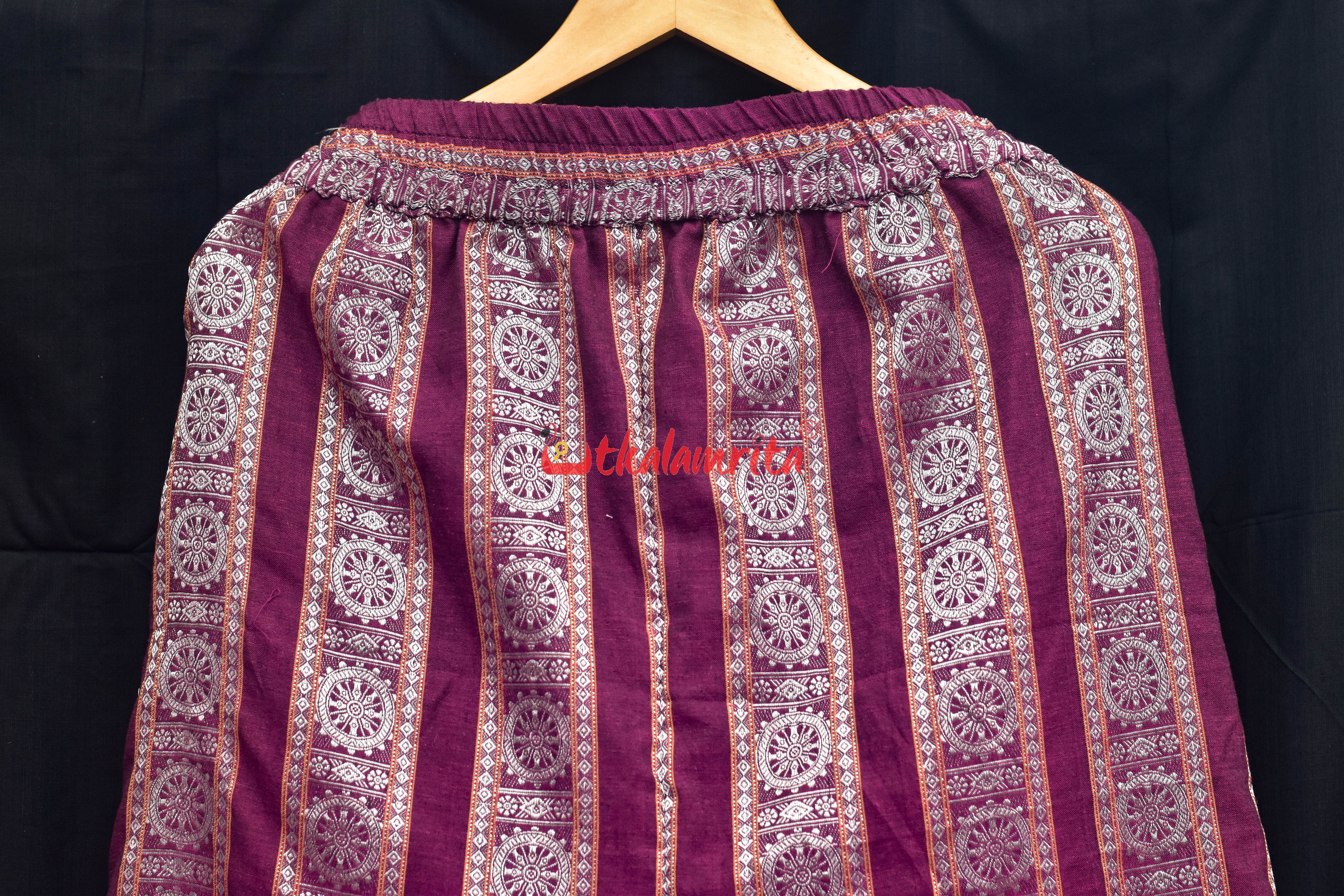 Jamun and Grey (Ladies Kurta Set)