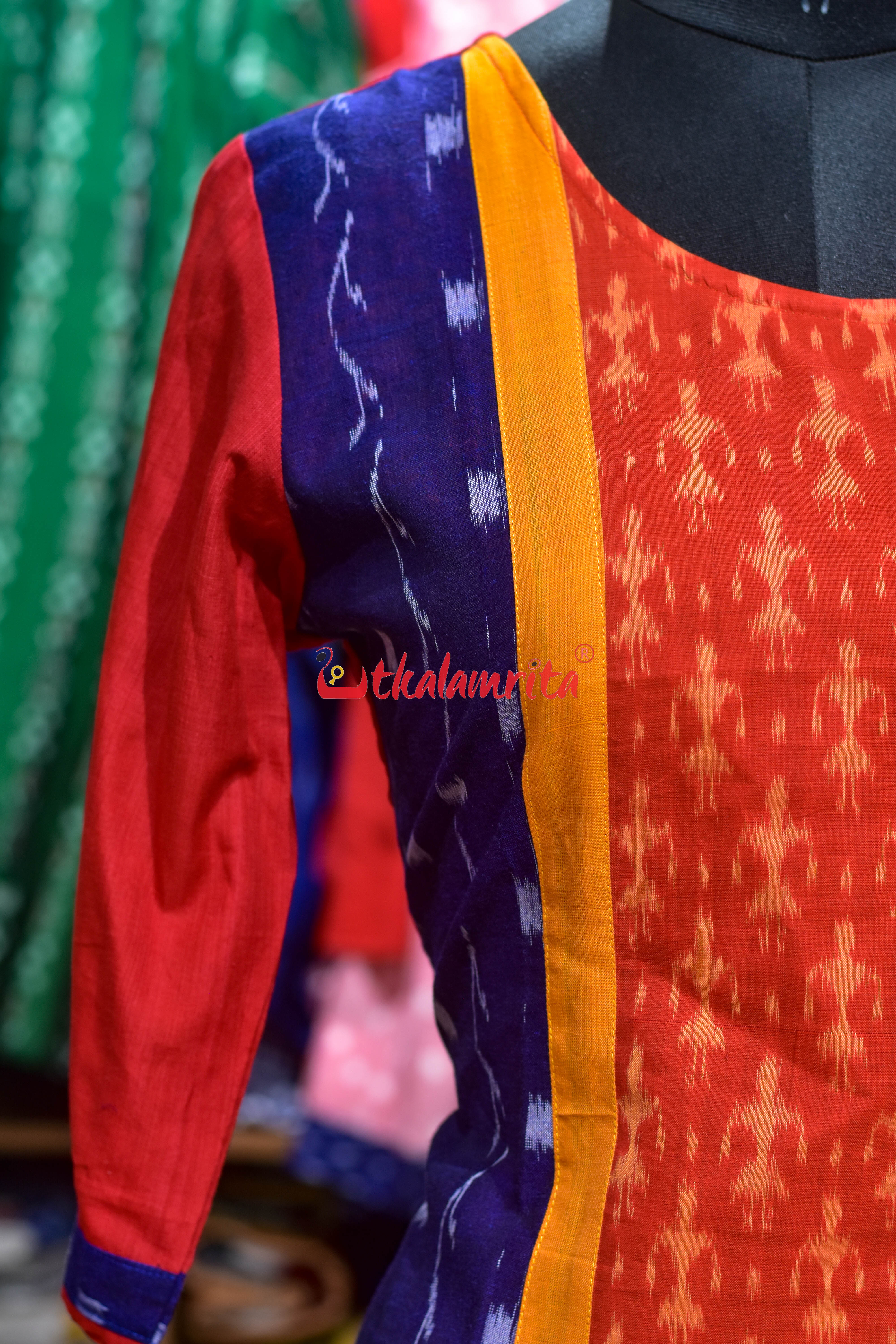 Sunset Ikat Glow (Ladies Kurti)