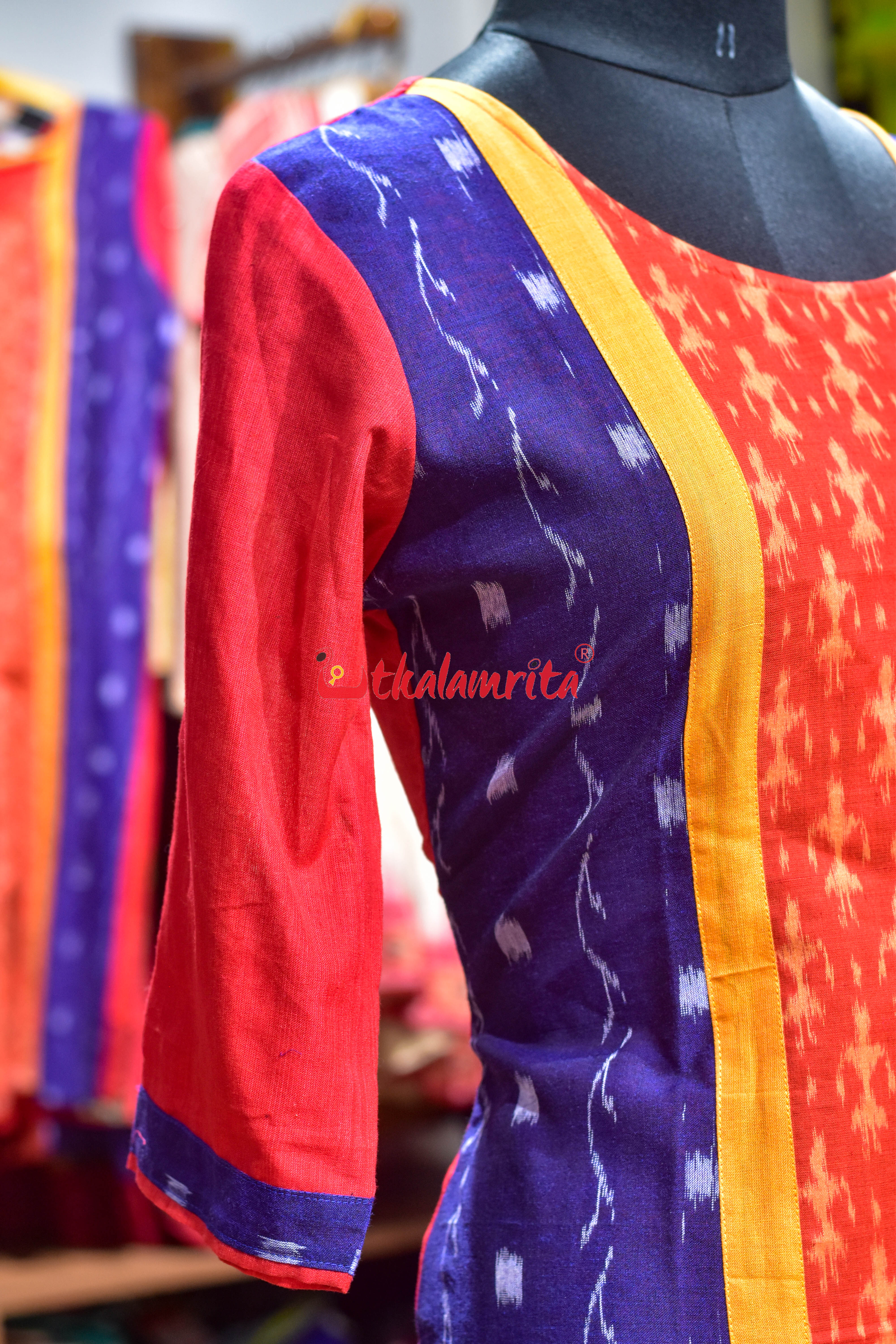 Sunset Ikat Glow (Ladies Kurti)