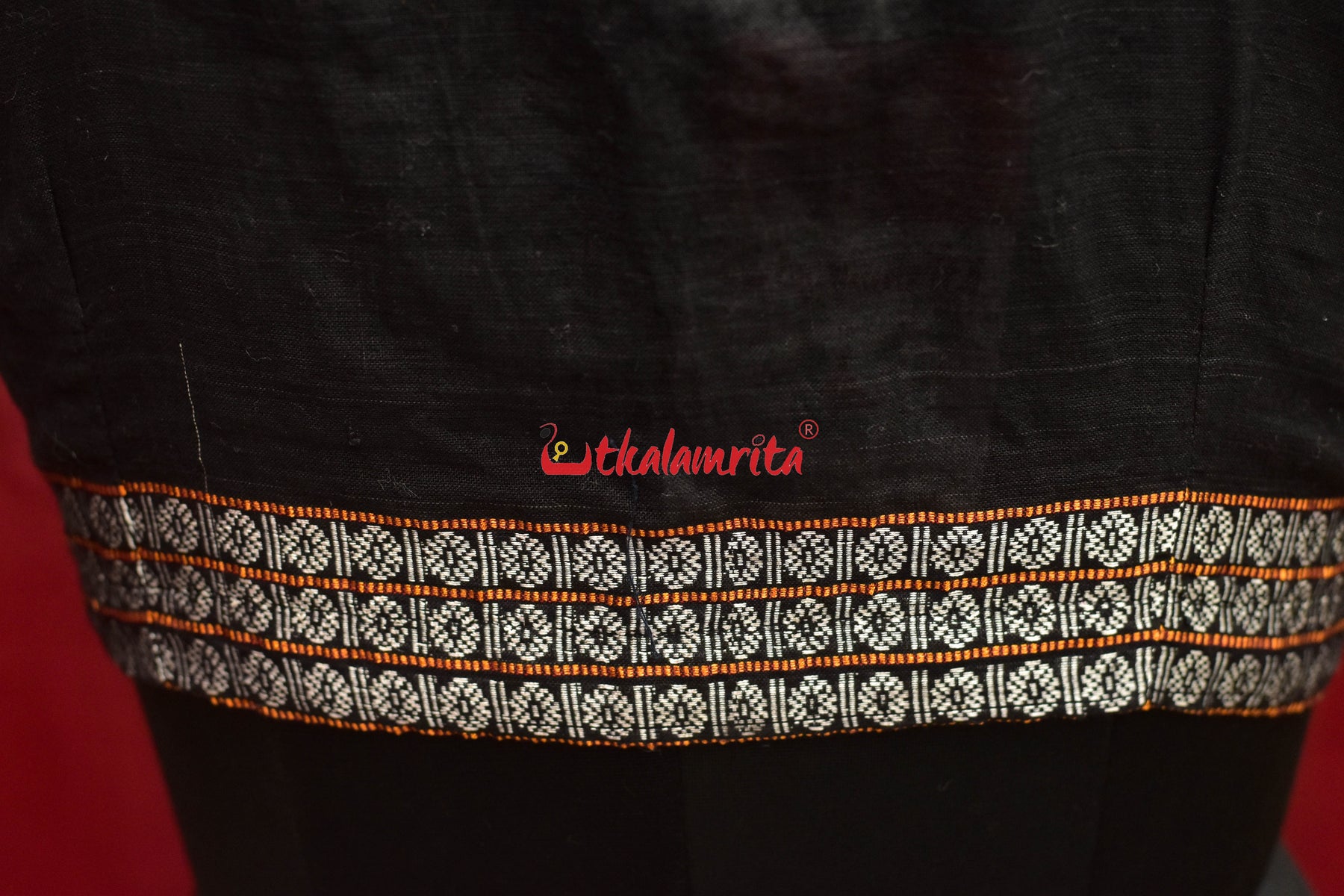 Black with Rudraksh Border(Blouse)