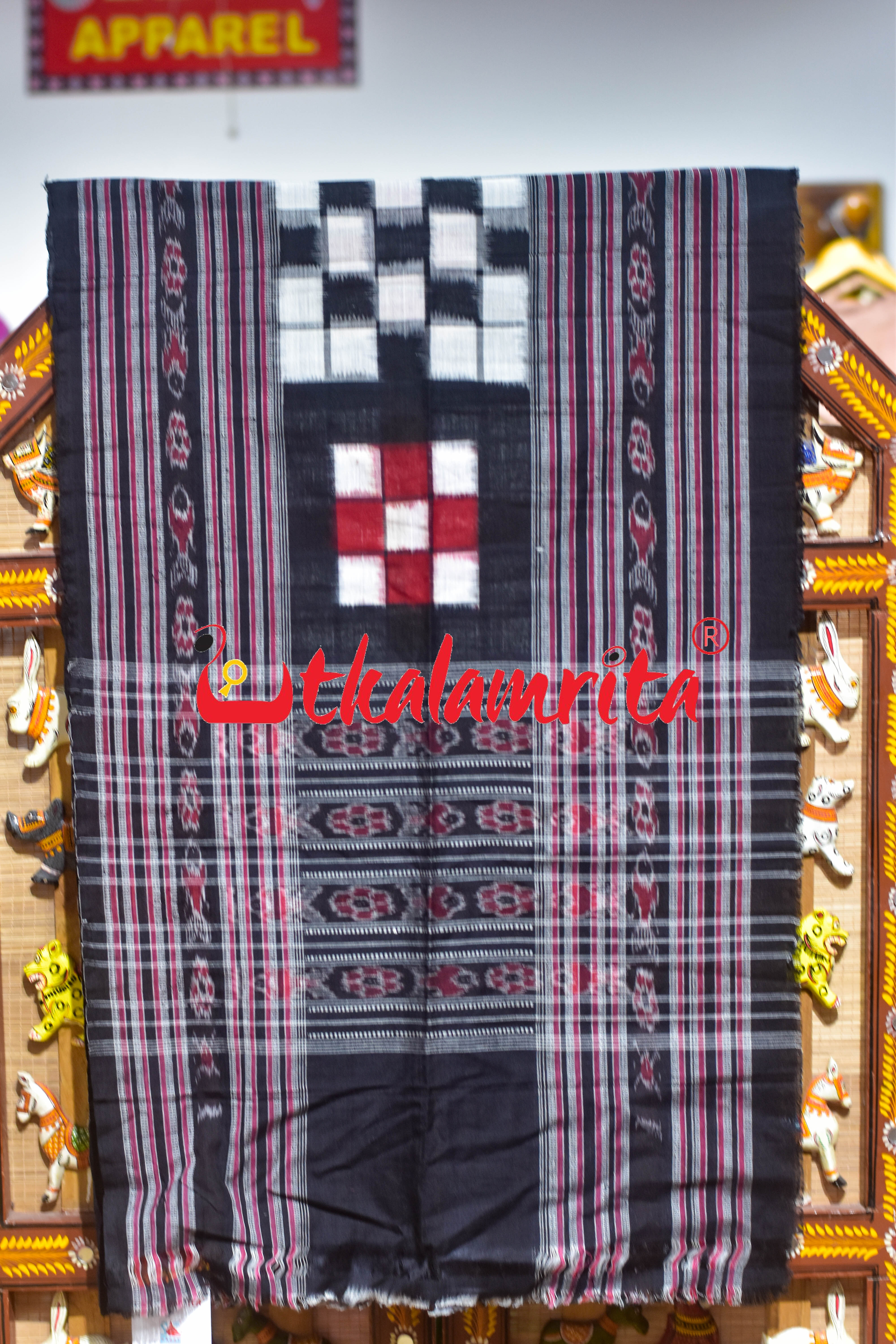 Contrast Bichitrapuri Sambalpuri (Stole)