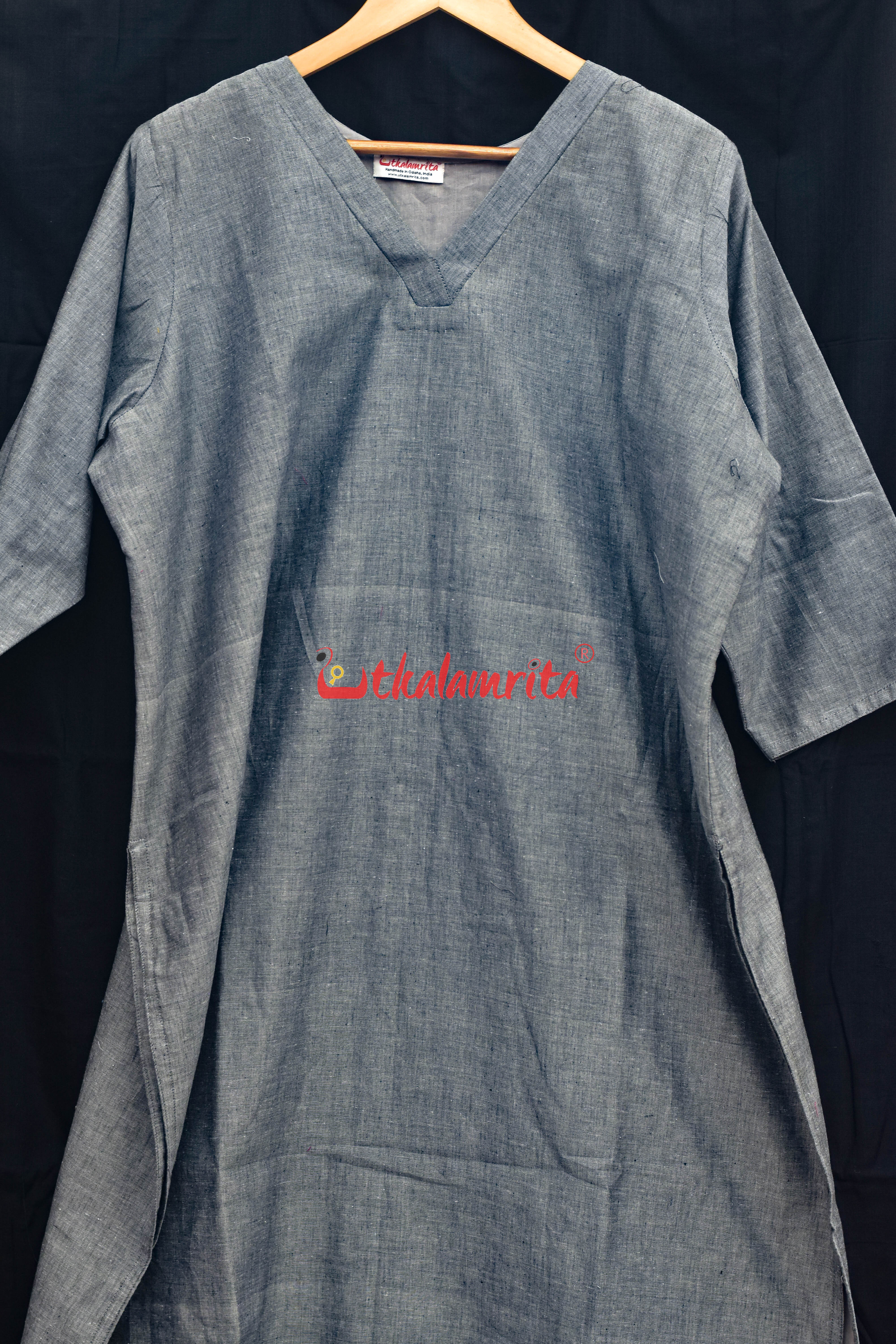 Jamun and Grey (Ladies Kurta Set)