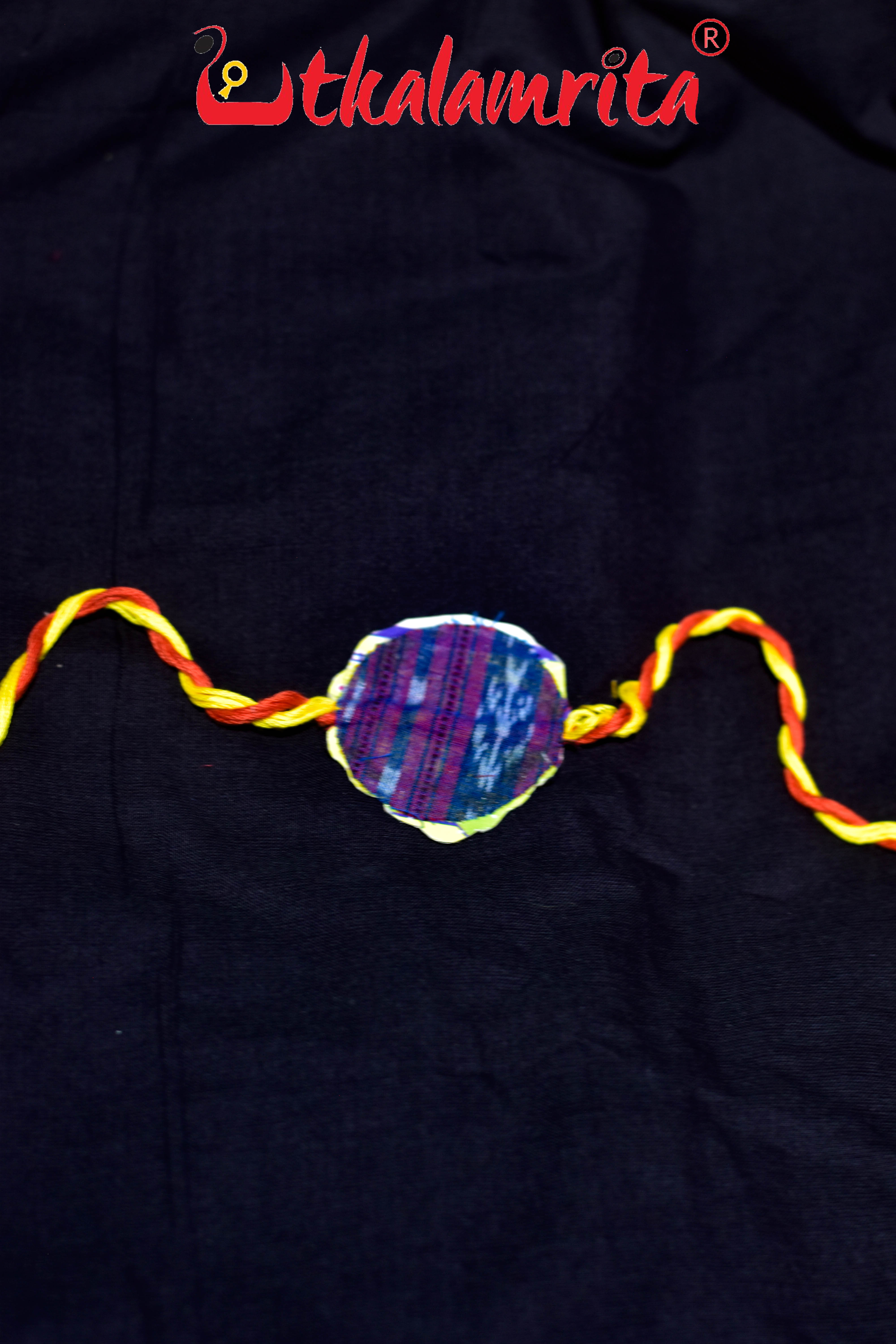 White Brown Pattachitra Rakhi