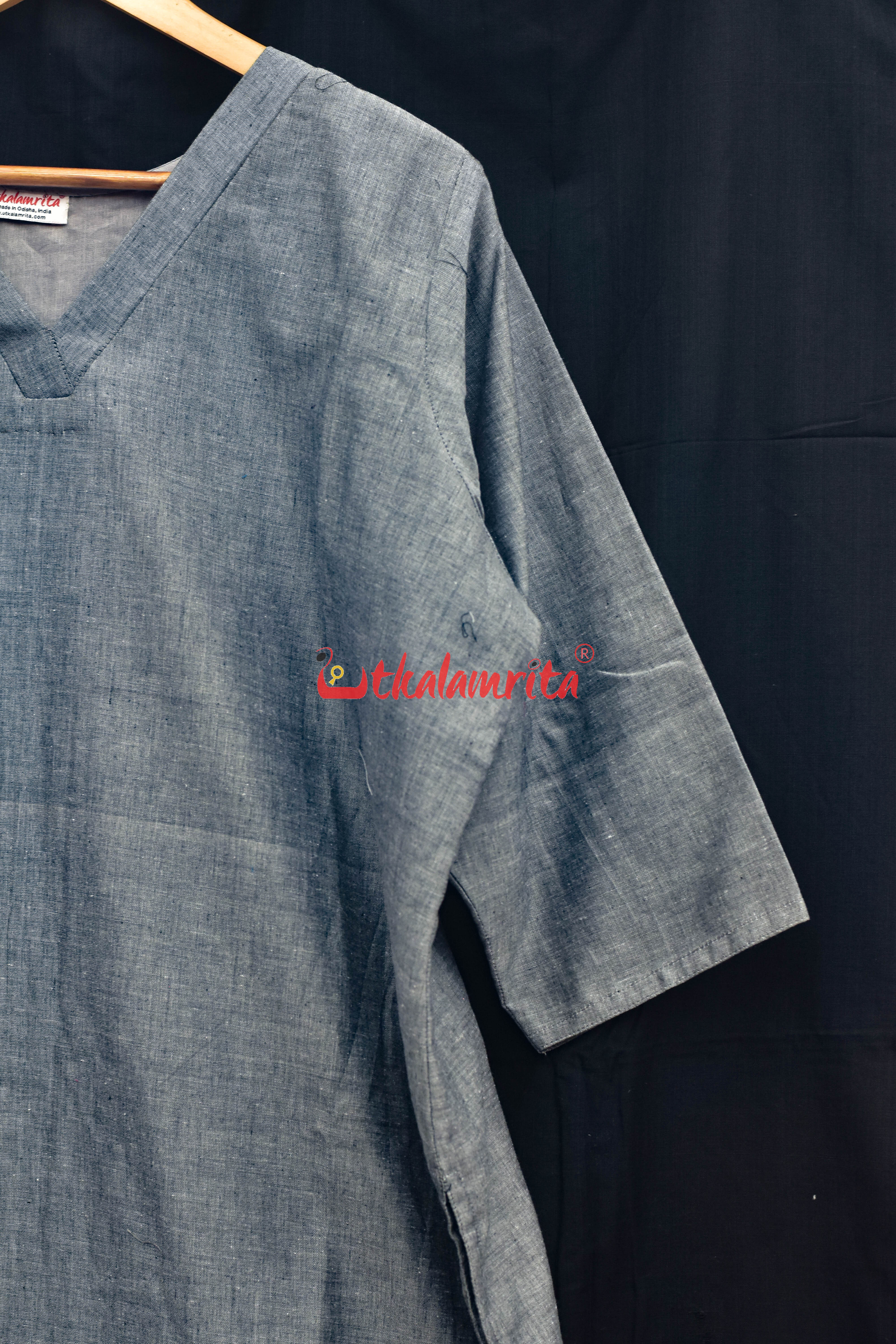 Jamun and Grey (Ladies Kurta Set)