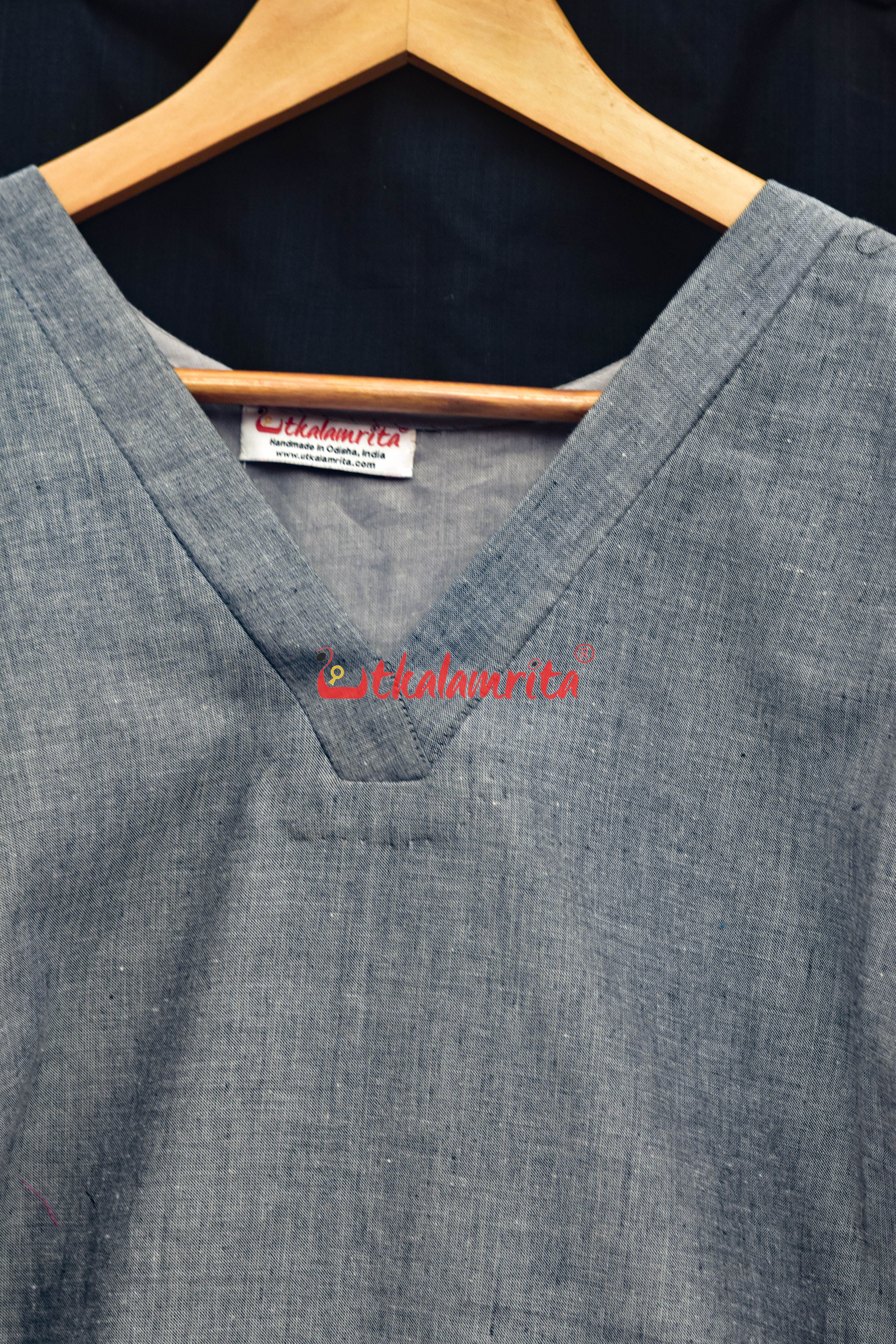 Jamun and Grey (Ladies Kurta Set)