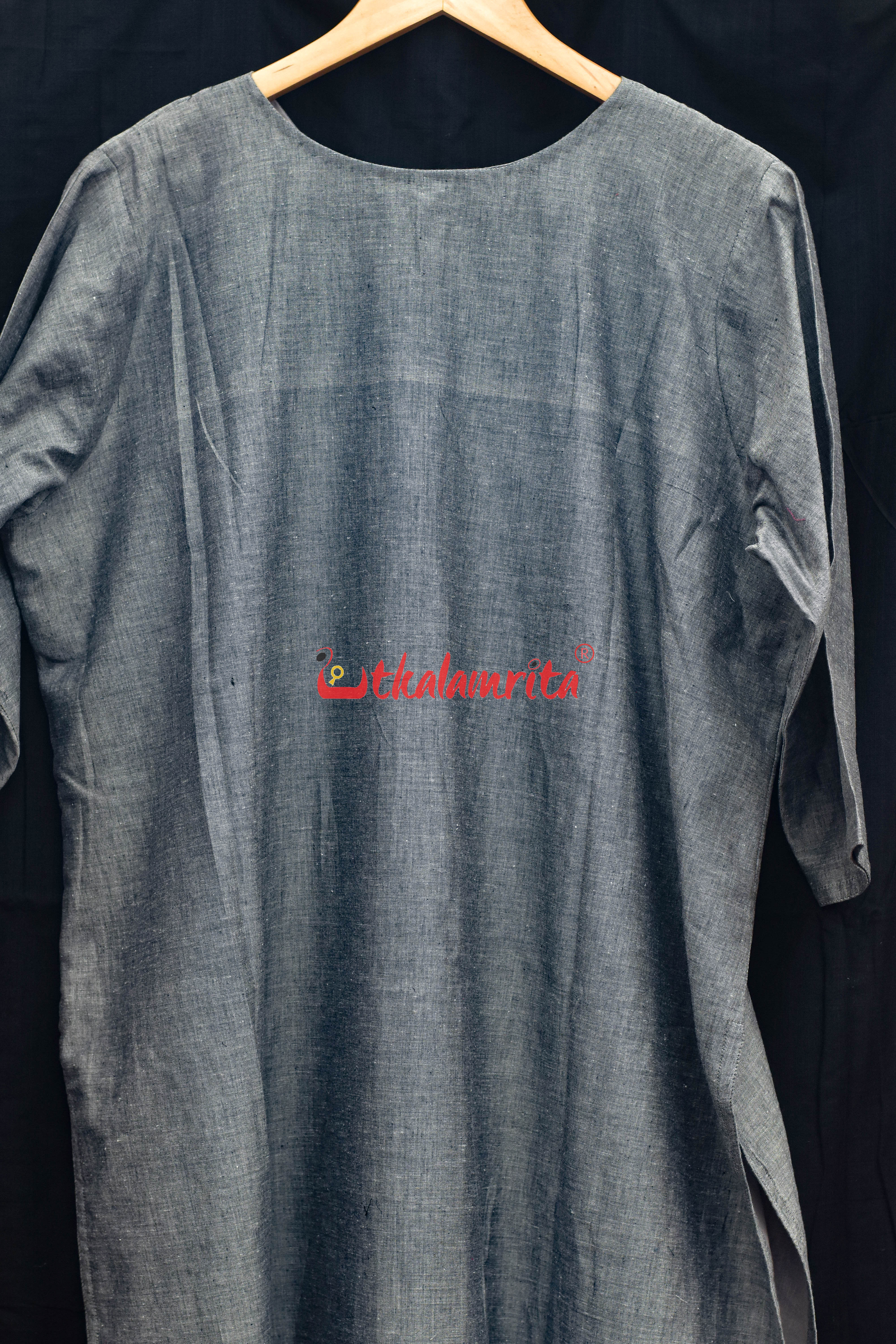 Jamun and Grey (Ladies Kurta Set)